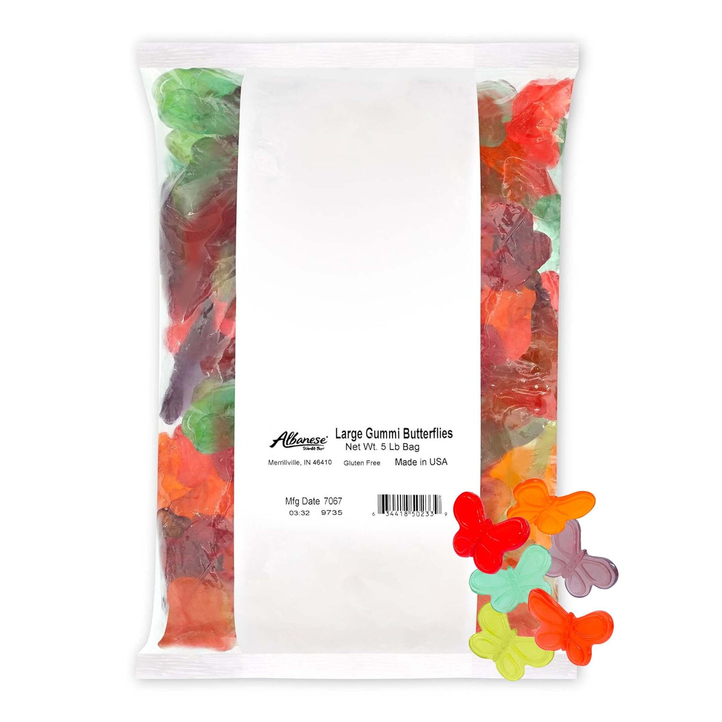 Albanese World's Best Gummi Rainforest Frogs, 5lbs of Candy - Collins Global Snack Store