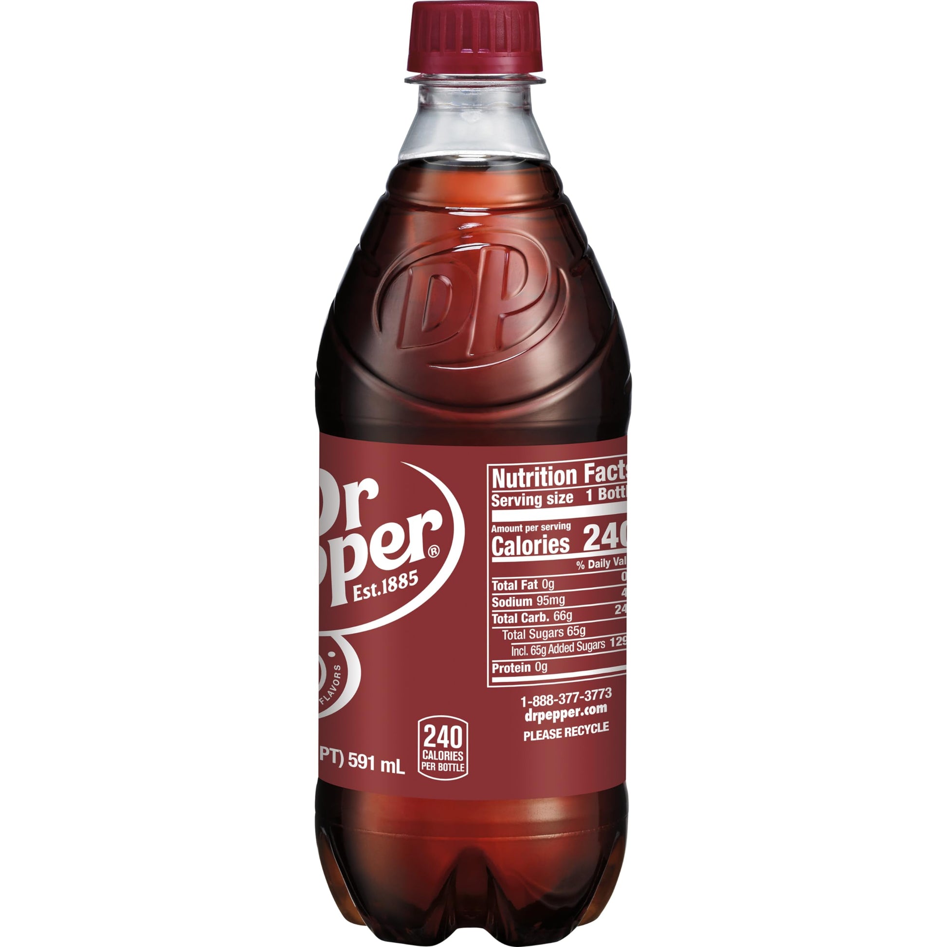 DR PEPPER - 16.9 OZ, 6 PK - Collins Global Snack Store