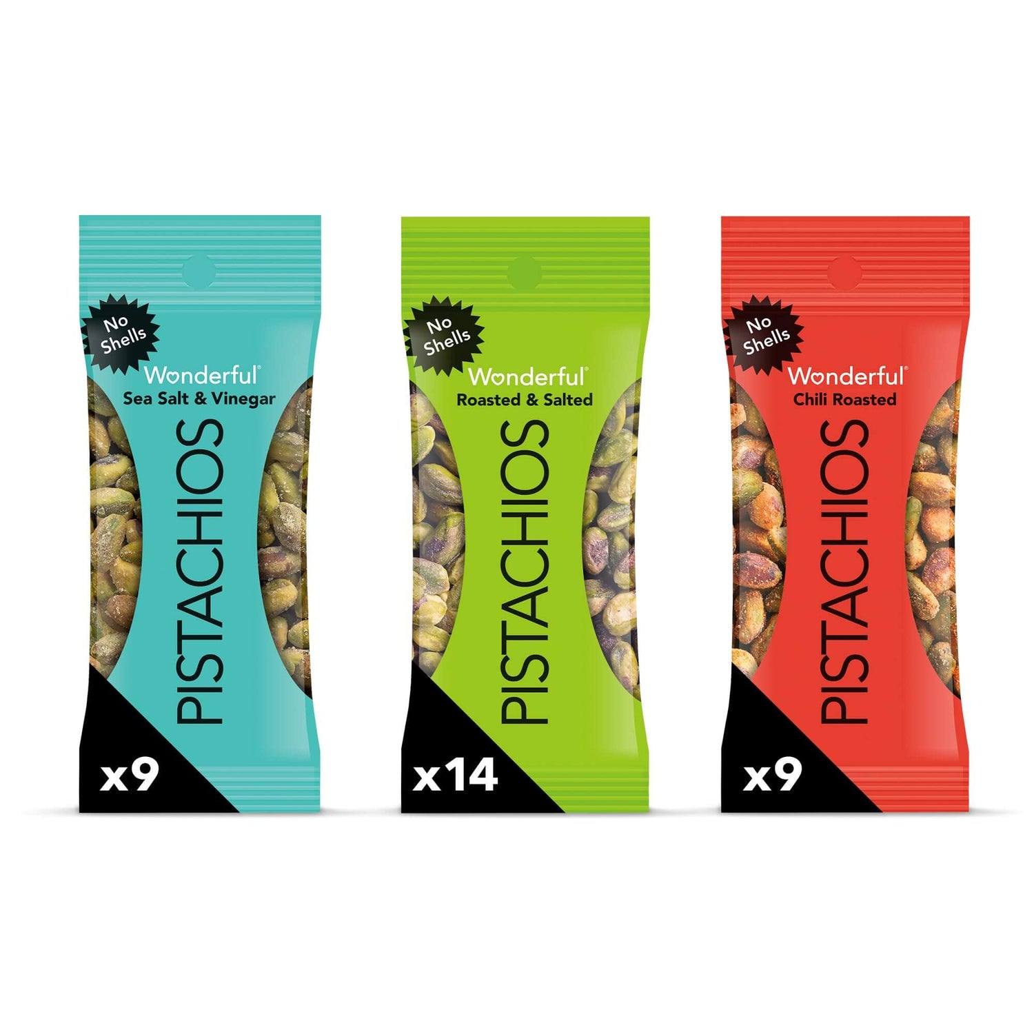 Wonderful Pistachios No Shells – Healthy Crunchy Snack | Multiple Flavors