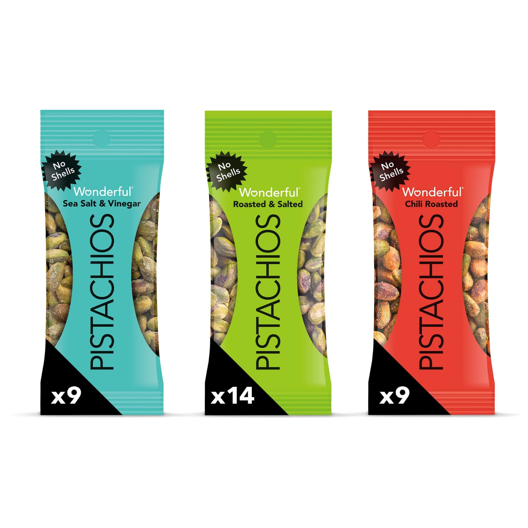 Wonderful Pistachios No Shells – Healthy Crunchy Snack | Multiple Flavors