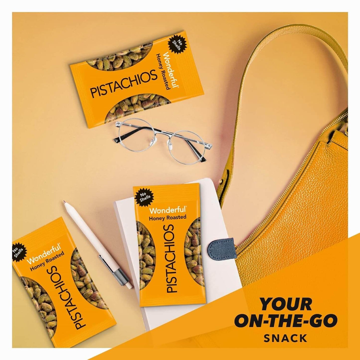 Wonderful Pistachios No Shells, 3 Flavors Mixed Variety Pack of 9 (0.75 Ounce), Roasted & Salted Nuts (4), Chili (3), Honey (2), Protein Snacks, Gluten Free, Pantry Staples, Healthy Snacks Variety Pack for Adults, Stocking Stuffers - Collins Global Snack Store