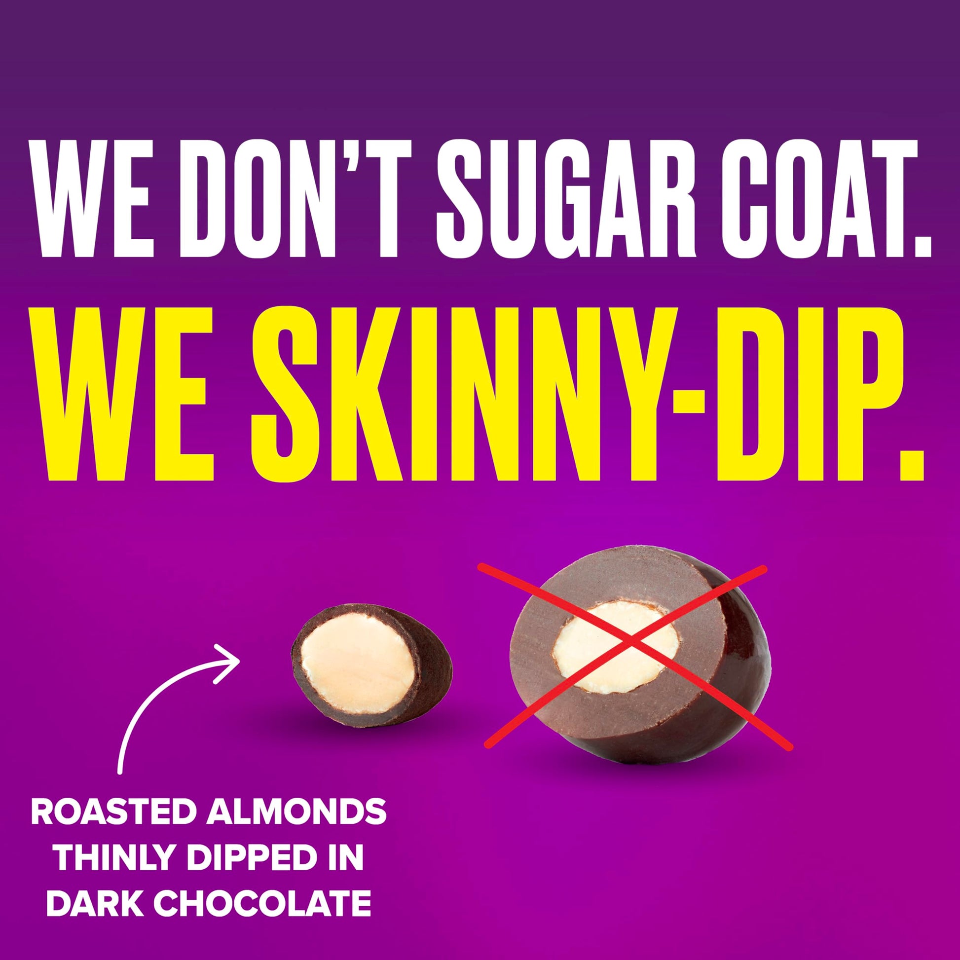 SkinnyDipped Snack Attack Minis Almond Variety Pack, Healthy Snack, Plant Protein, Gluten Free, 0.46 oz Mini Bags, Pack of 25 - Collins Global Snack Store