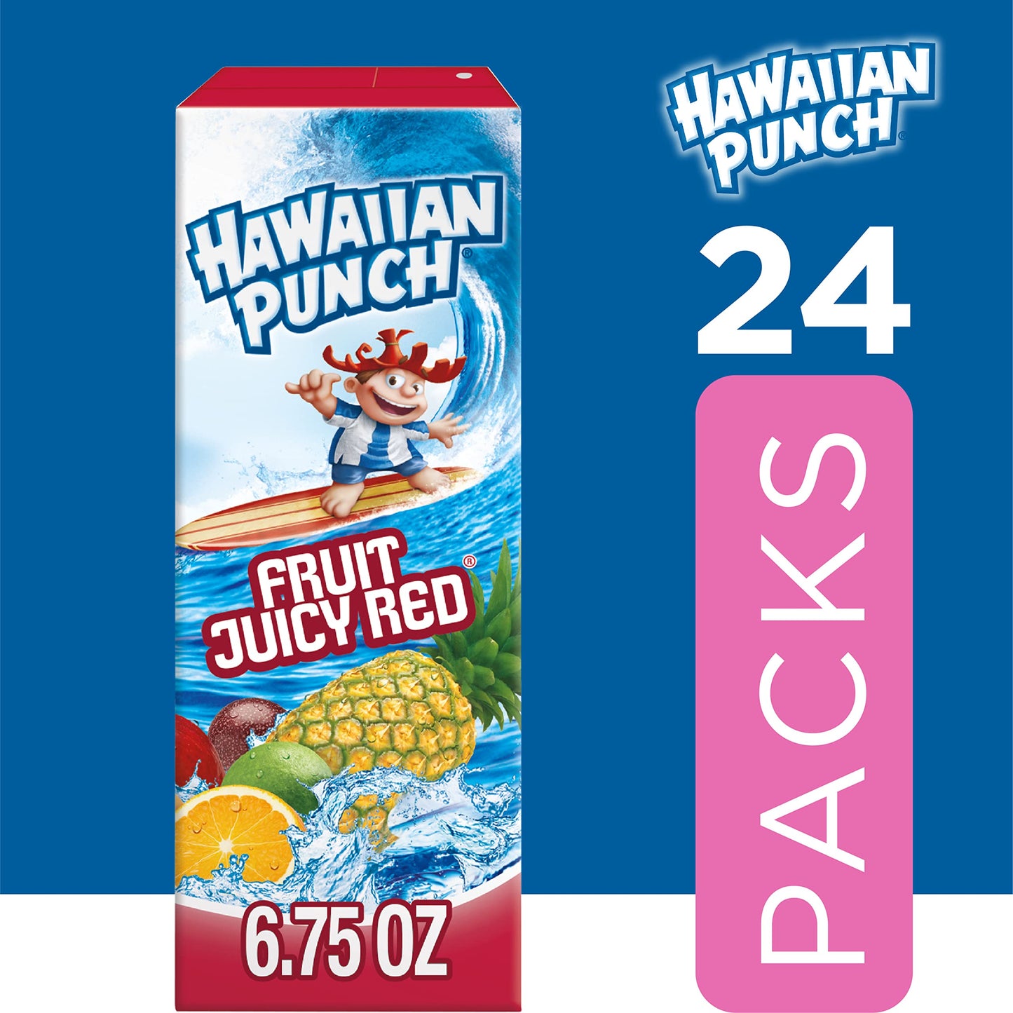 Hawaiian Punch Fruit Juicy Red Fruit Juice Drink, 10 Fl Oz Bottles, 24 Count (4 Packs Of 6), Ready-to-drink, On-the-go, Caffeine-free, Carbonation-free, Gluten-free, Excellent Source Of Vitamin C - Collins Global Snack Store