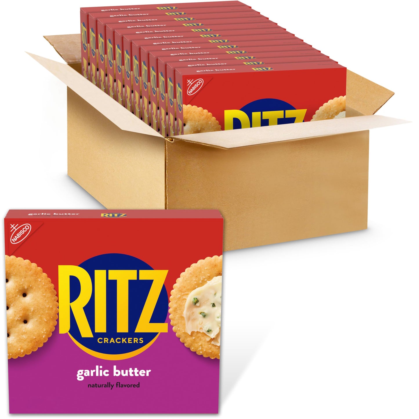 RITZ Fresh Stacks Original Crackers, Party Size, Travel Snacks, 23.7 oz (16 Multi Snack Packs)