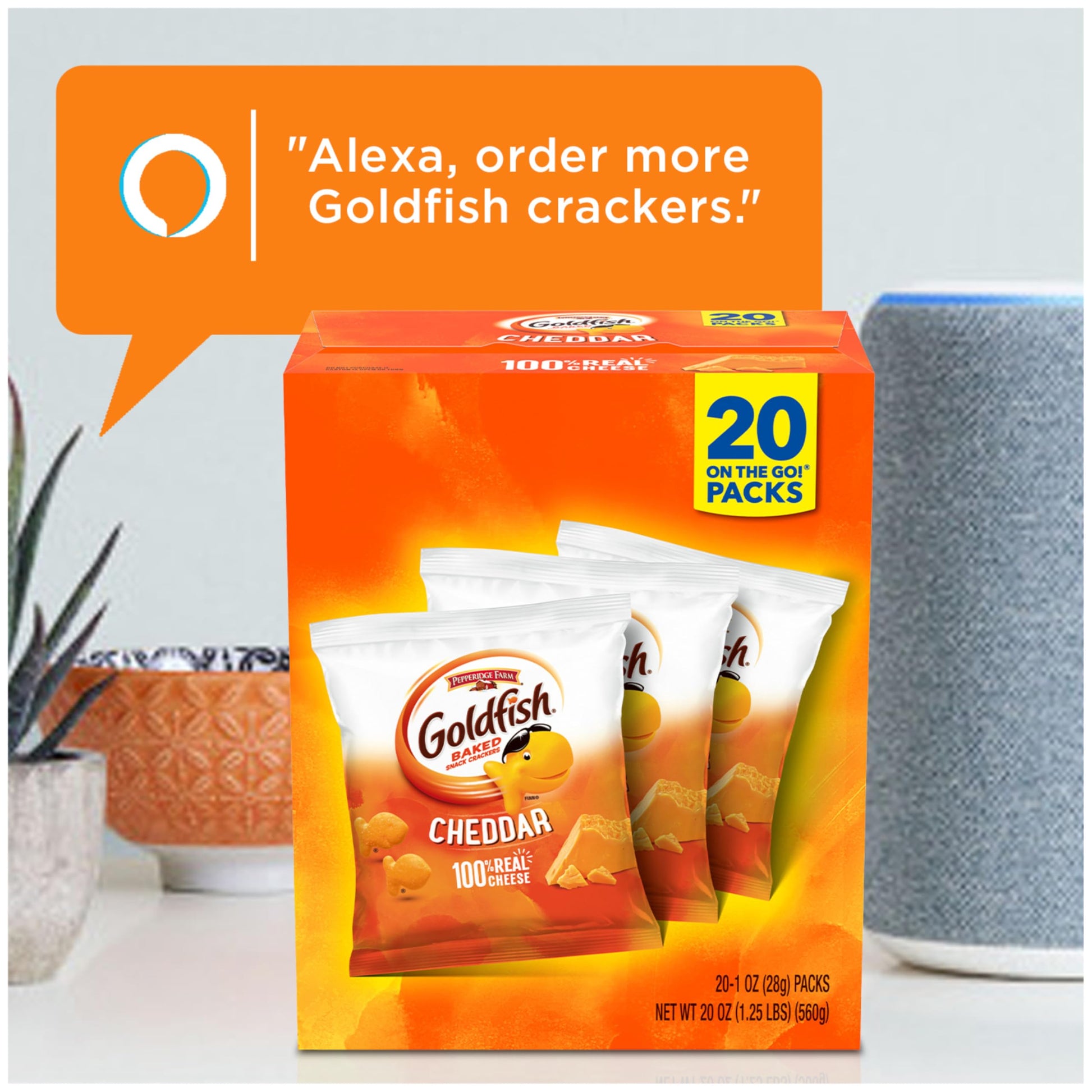 Goldfish Crackers Big Smiles Variety Pack with Cheddar, Colors, and Pretzels, Snack Packs, 30 Ct - Collins Global Snack Store