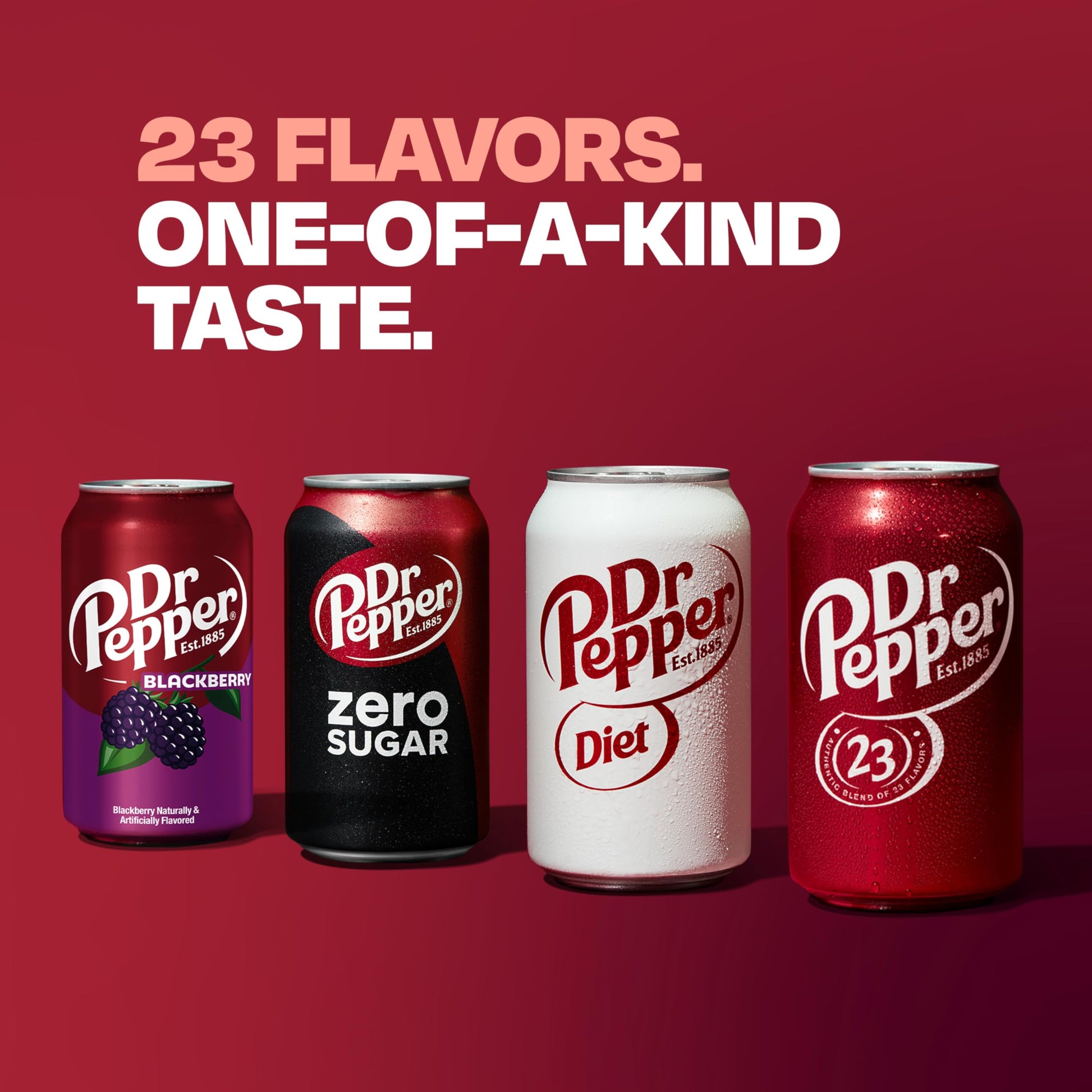 Dr Pepper Soda, 12 fl oz cans, 12 pack - Collins Global Snack Store
