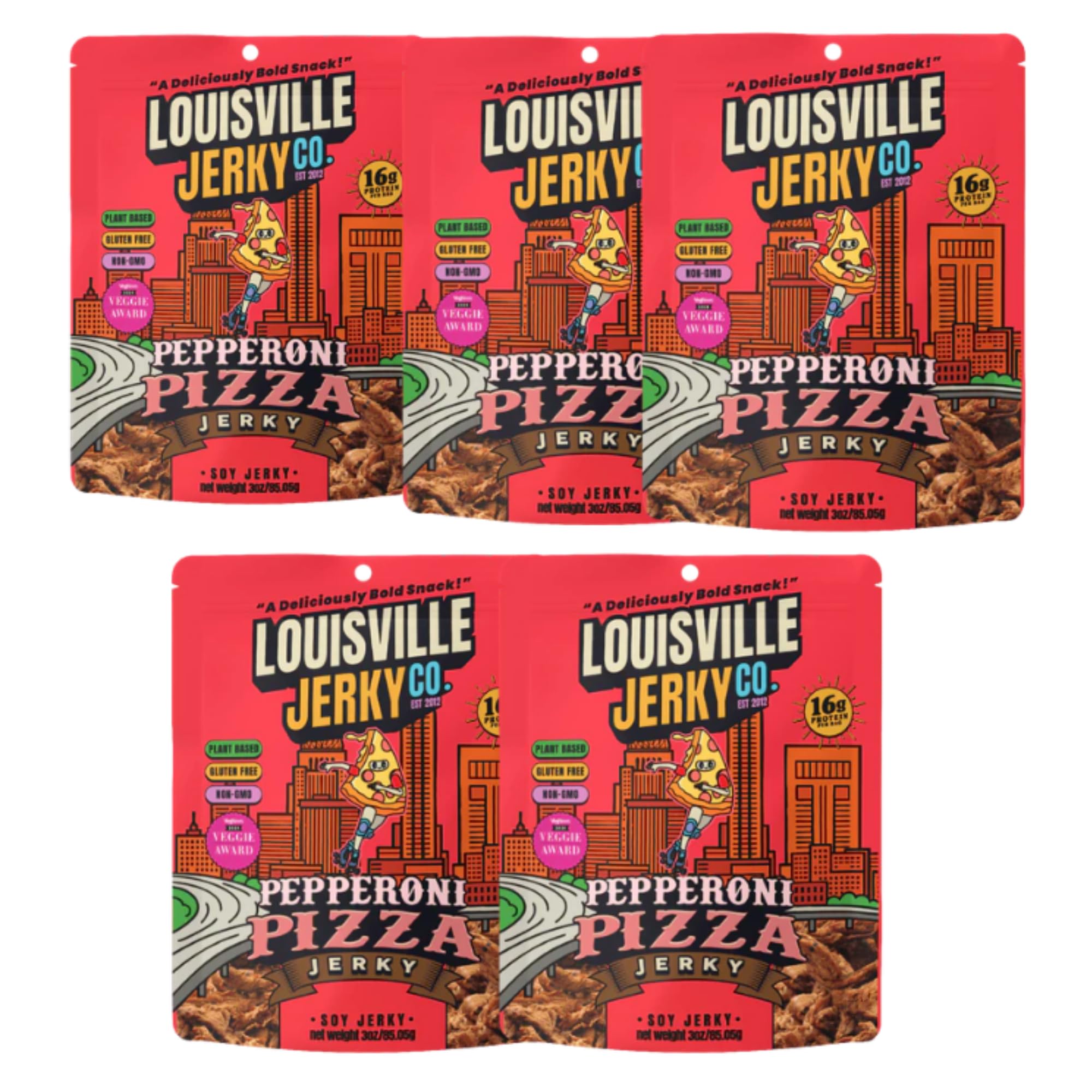 Louisville Vegan Jerky Co. – Plant-Based Jerky | Gluten-Free, Non-GMO | 3 oz