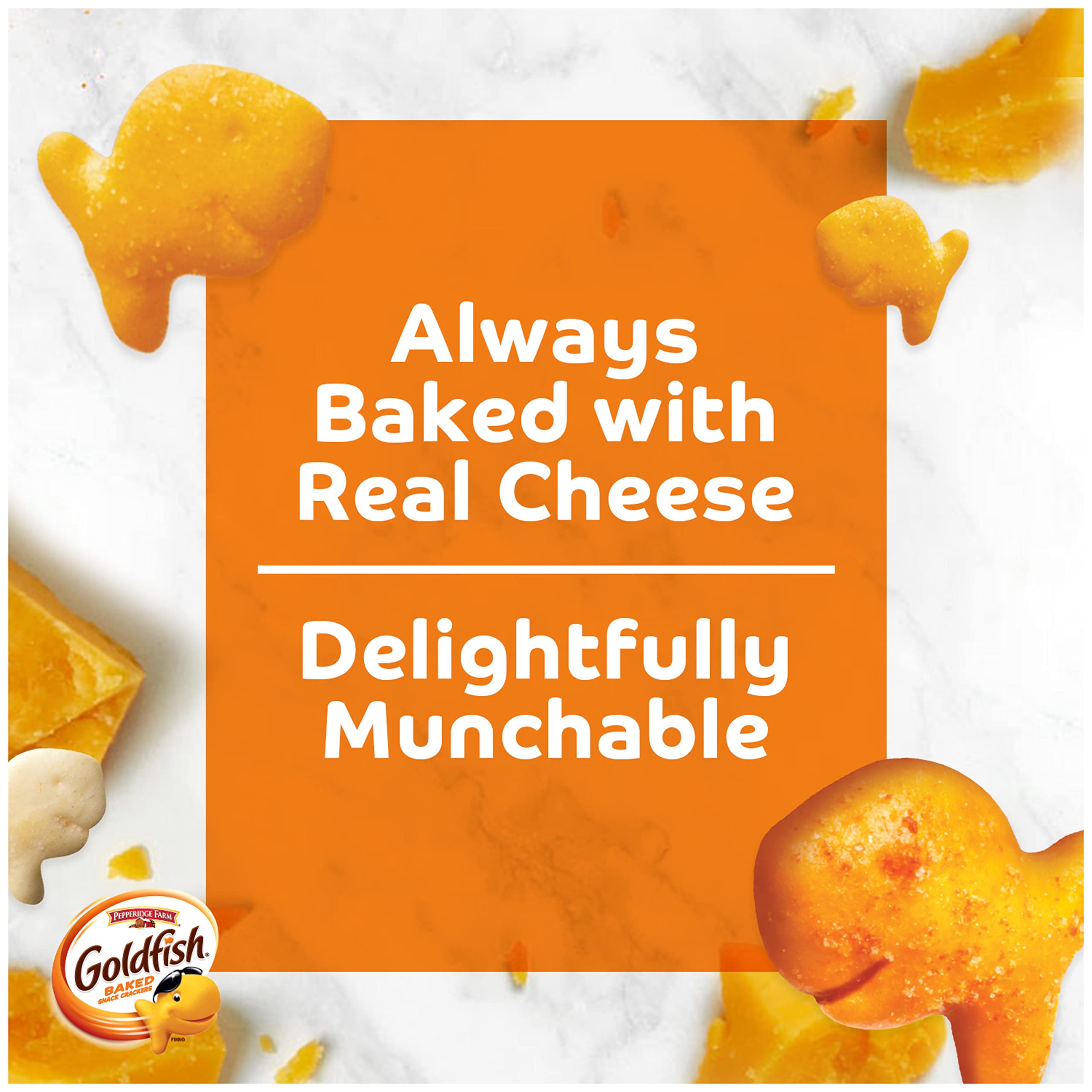 Goldfish Crackers Big Smiles Variety Pack with Cheddar, Colors, and Pretzels, Snack Packs, 30 Ct - Collins Global Snack Store