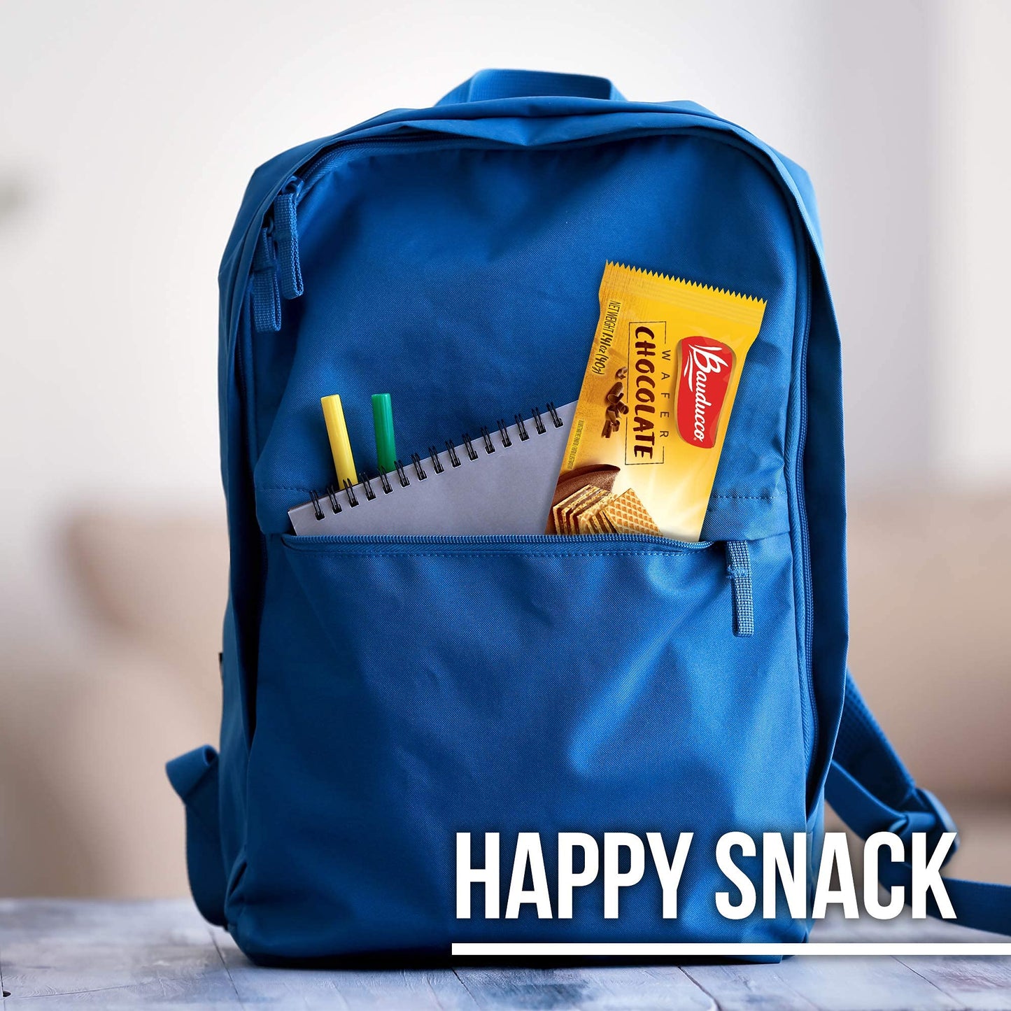 Bauducco Chocolate & Vanilla Wafer Cookies - Convenient Single Serve Wafer Cookies With 3 Layers of Cream - Delicious Sweet Snack on the go or Dessert 28.2oz (Pack of 20) - Collins Global Snack Store