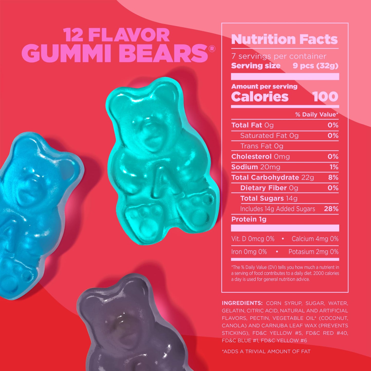 Albanese World's Best 12 Flavor Gummi Bears | 5lbs of Candy | 12 Unique Flavors, Gluten Free, Fat Free, Soft and Chewy Gummy | Cherry, Blue Raspberry, Mango and More | Great Snack for Travel and Kids - Collins Global Snack Store