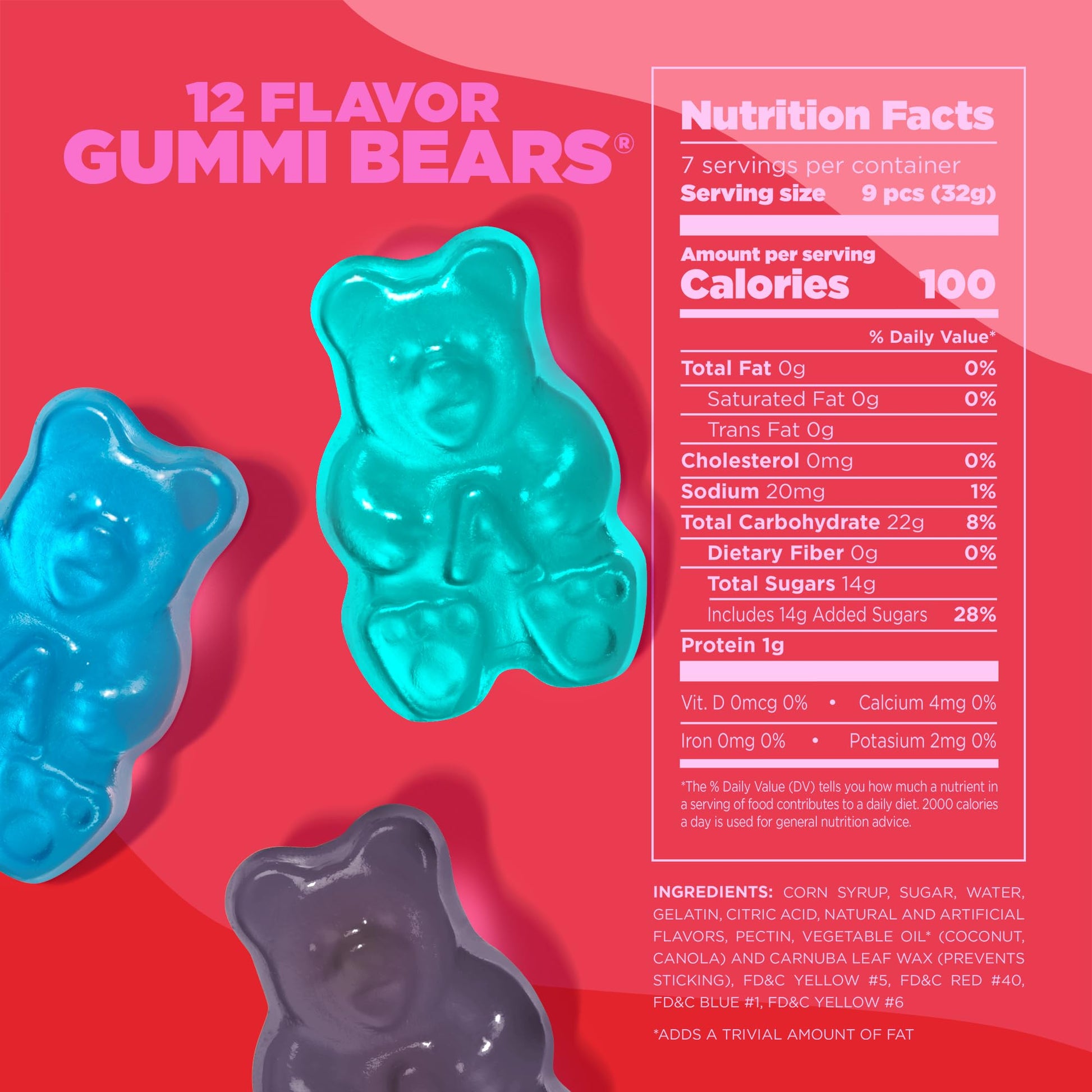 Albanese World's Best 12 Flavor Gummi Bears | 5lbs of Candy | 12 Unique Flavors, Gluten Free, Fat Free, Soft and Chewy Gummy | Cherry, Blue Raspberry, Mango and More | Great Snack for Travel and Kids - Collins Global Snack Store