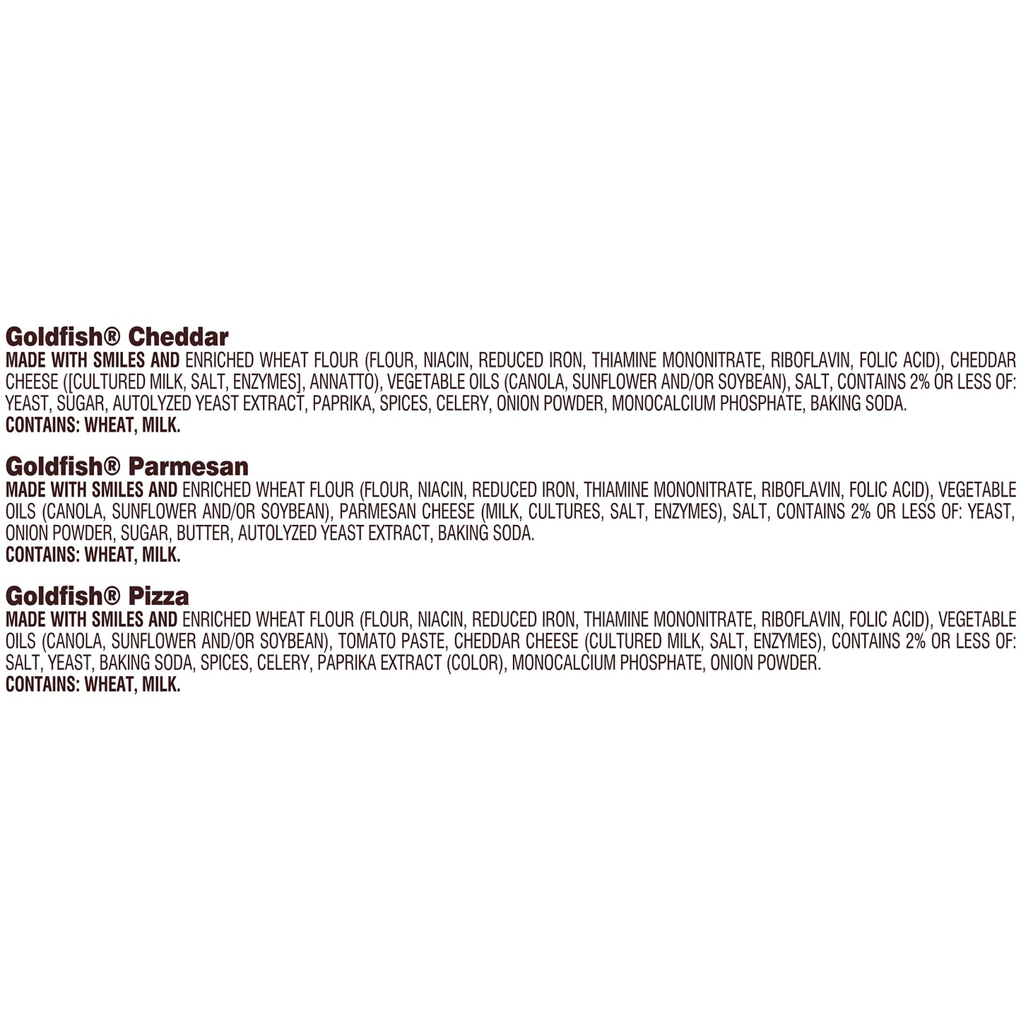 Goldfish Crackers Big Smiles Variety Pack with Cheddar, Colors, and Pretzels, Snack Packs, 30 Ct - Collins Global Snack Store