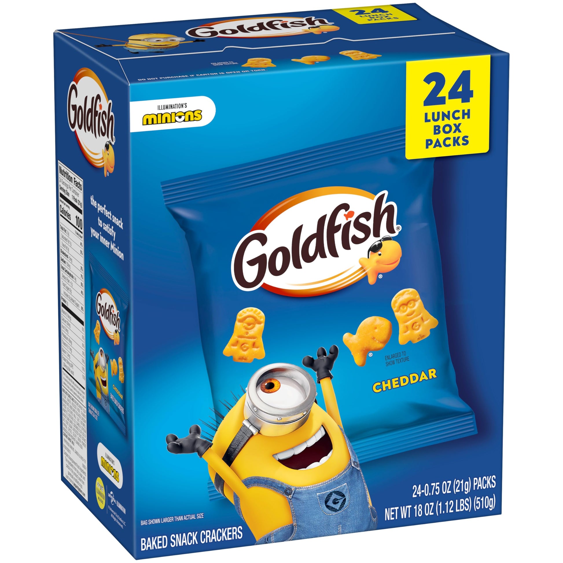 Goldfish Crackers Big Smiles Variety Pack with Cheddar, Colors, and Pretzels, Snack Packs, 30 Ct - Collins Global Snack Store
