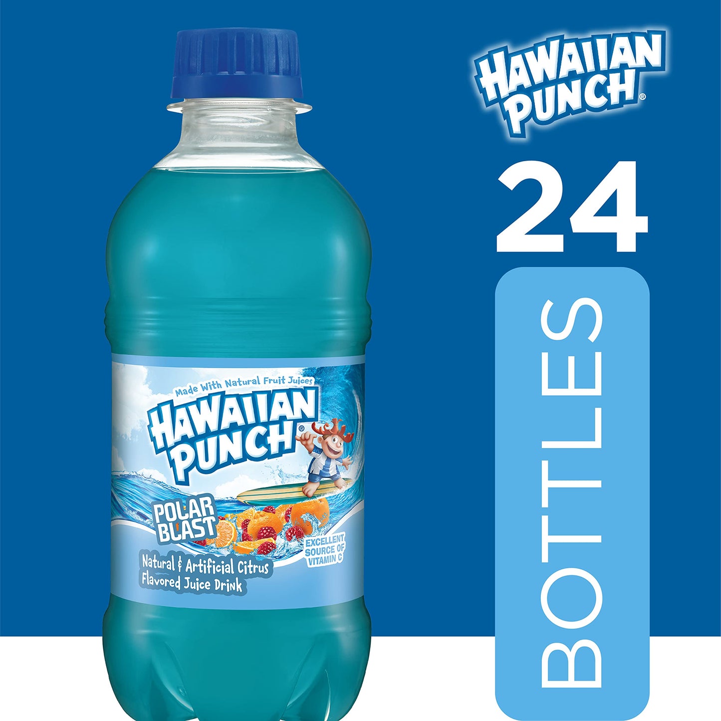 Hawaiian Punch Fruit Juicy Red Fruit Juice Drink, 10 Fl Oz Bottles, 24 Count (4 Packs Of 6), Ready-to-drink, On-the-go, Caffeine-free, Carbonation-free, Gluten-free, Excellent Source Of Vitamin C - Collins Global Snack Store