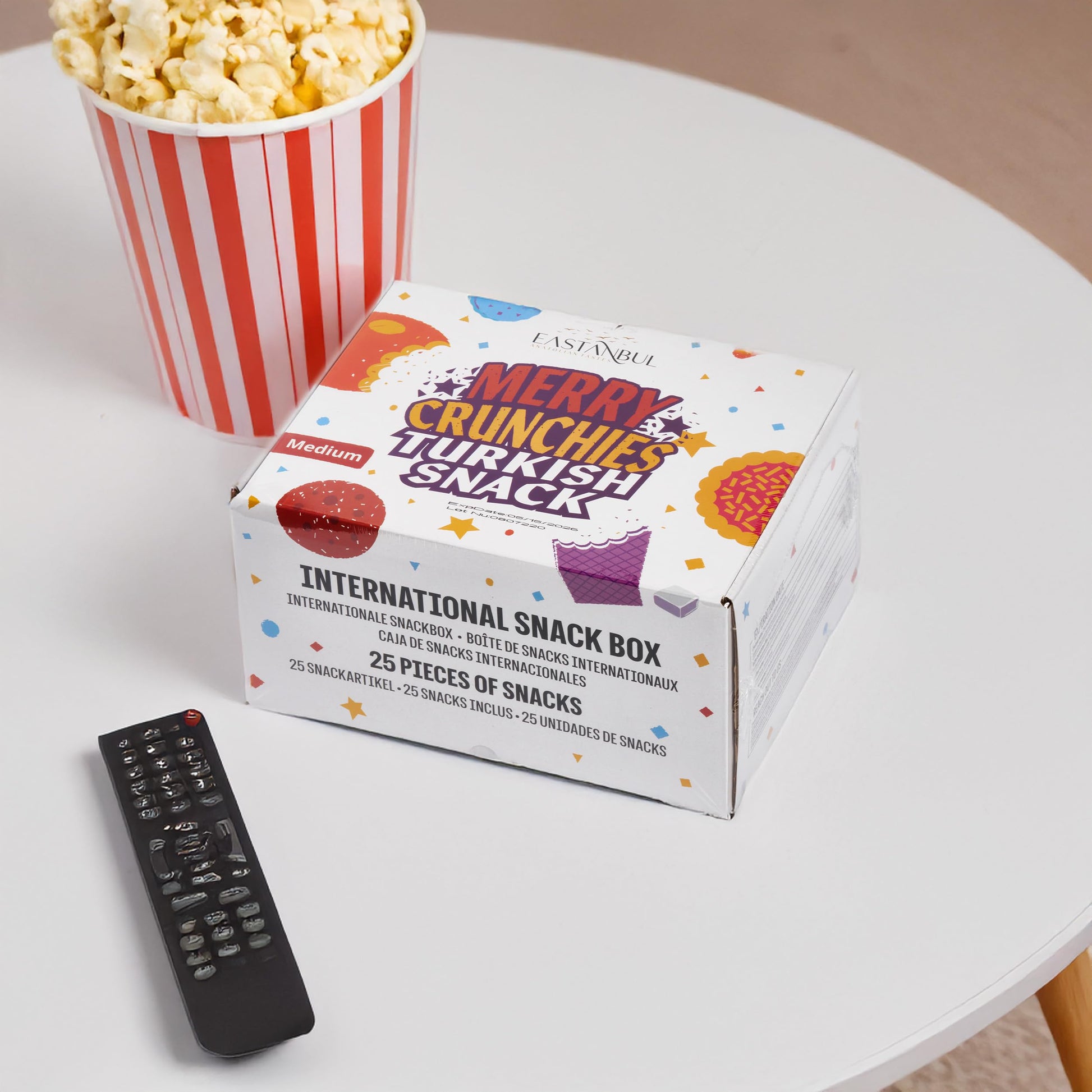 Eastanbul International Snack Box, Premium 12 Full-Size Foreign Snack Box, From Around The World International, Sweet, Savory, Chewy, Crunchy - Collins Global Snack Store