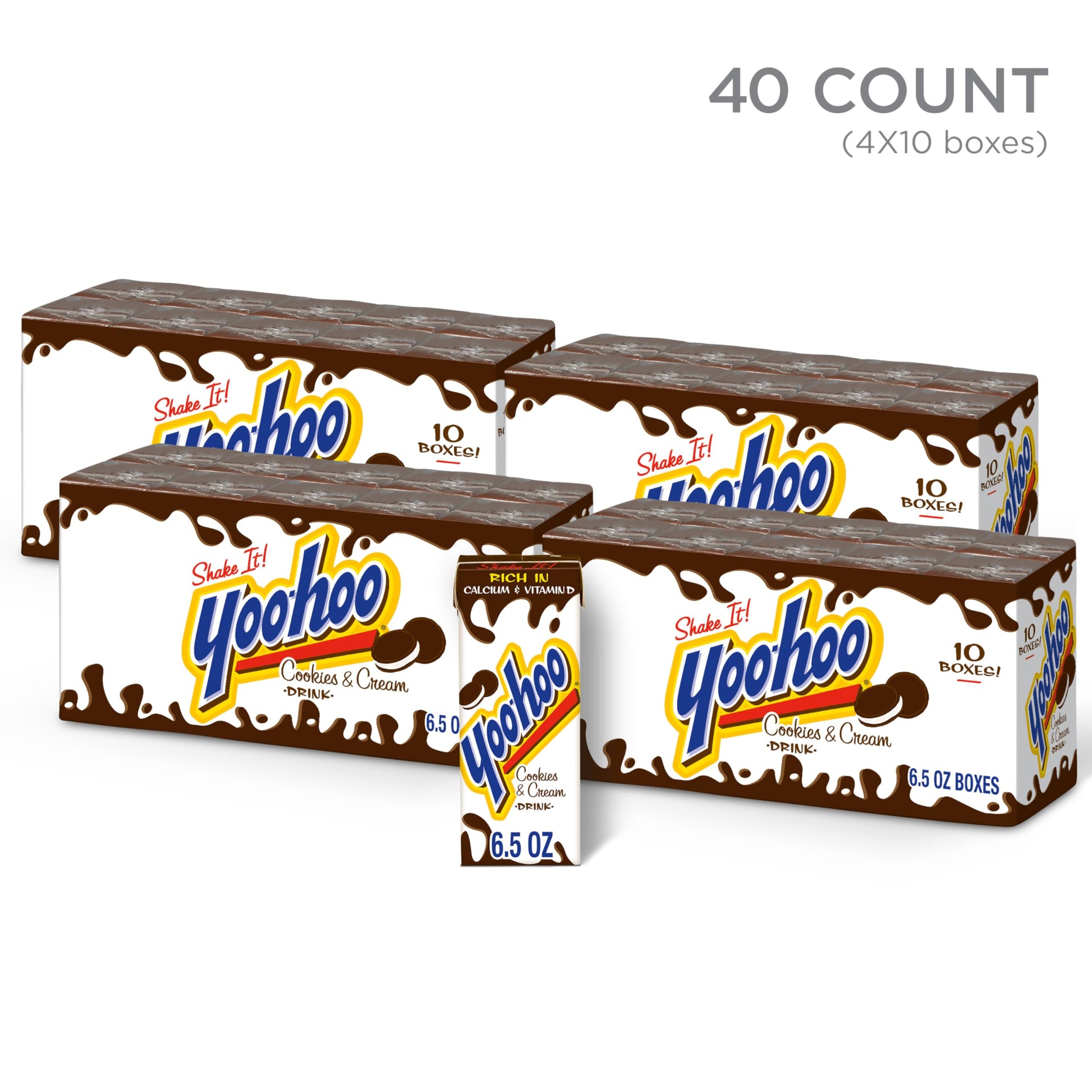 Yoo-hoo Chocolate Drink, 6.5 fl oz boxes, 32 pack - Collins Global Snack Store