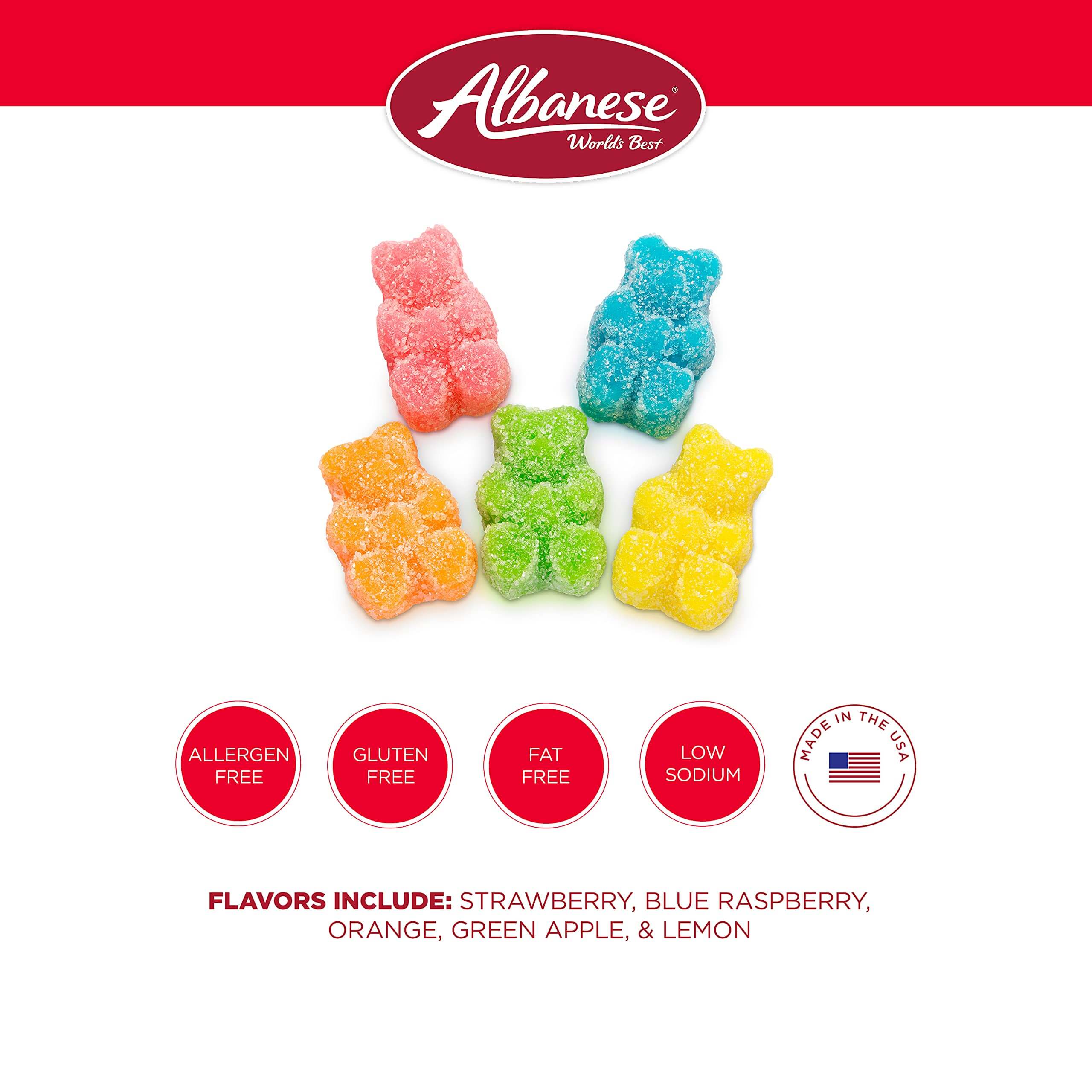 Albanese Confectionery Gummi Awesome Blossoms, 5 Pound Bag - Collins Global Snack Store