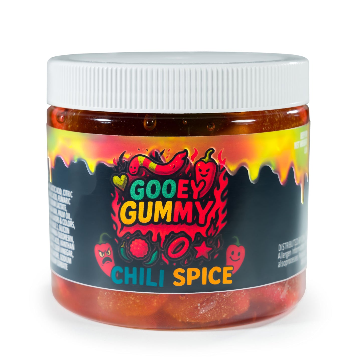 Viral Sour Gooey Gummies – Strawberry Flavor – 22 oz Jar