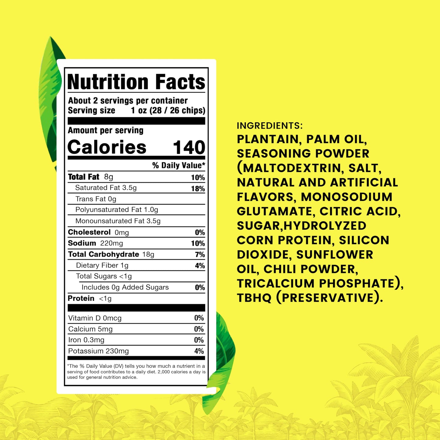 Zambos Plantain Chips Chile Limon (Pack of 1) - Collins Global Snack Store