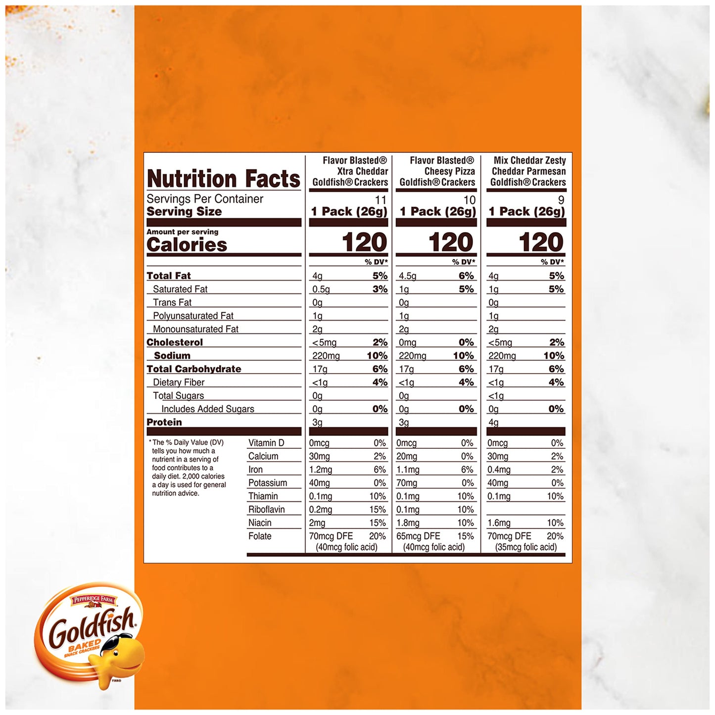 Goldfish Crackers Big Smiles Variety Pack with Cheddar, Colors, and Pretzels, Snack Packs, 30 Ct - Collins Global Snack Store