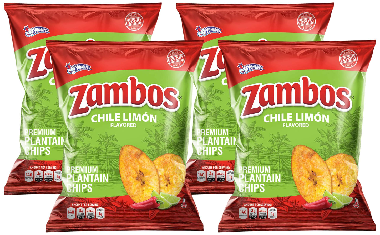 Zambos Plantain Chips Chile Limon (Pack of 1) - Collins Global Snack Store