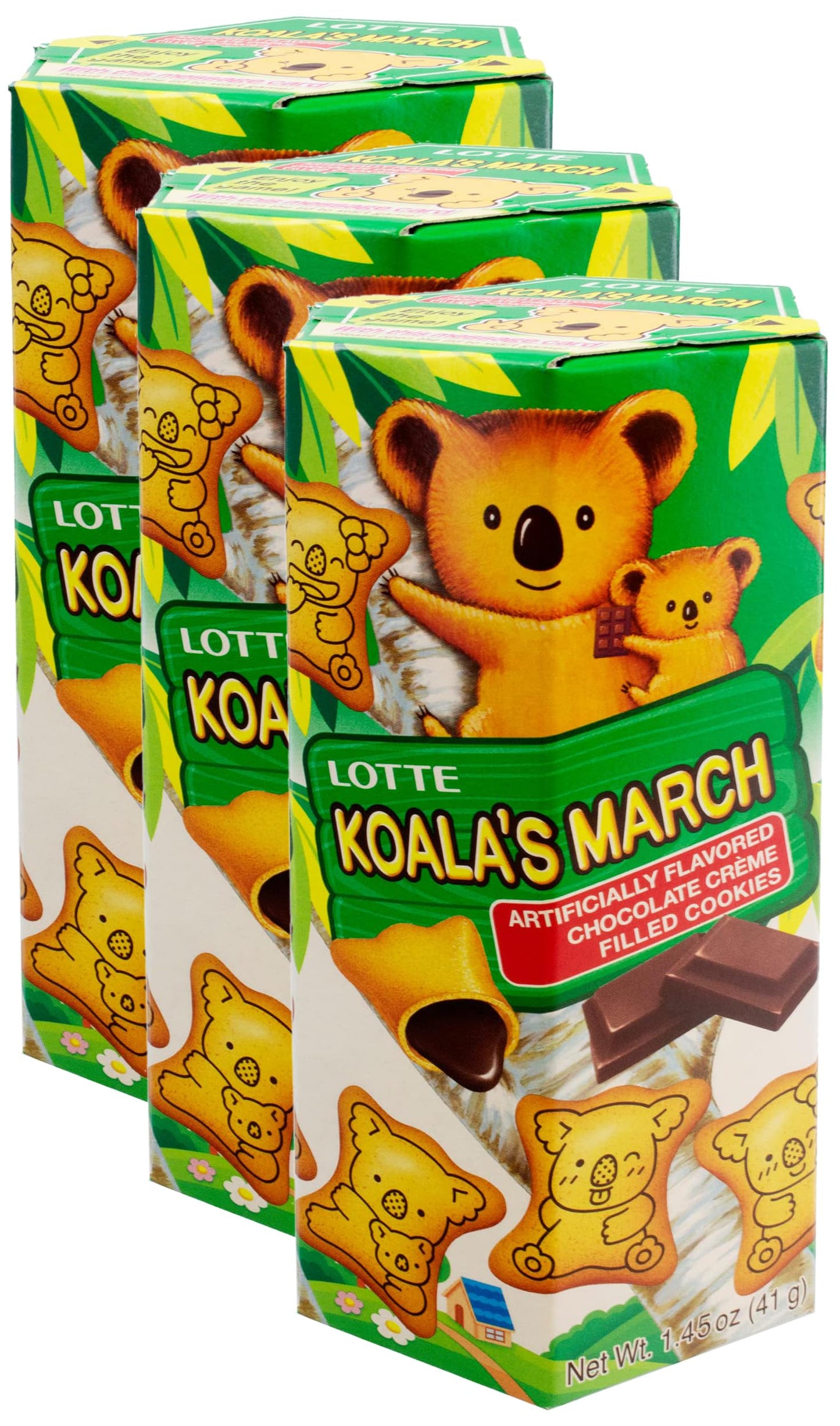 Lotte Koala's March Cookie with Chocolate Cream, 1.45 oz - Collins Global Snack Store