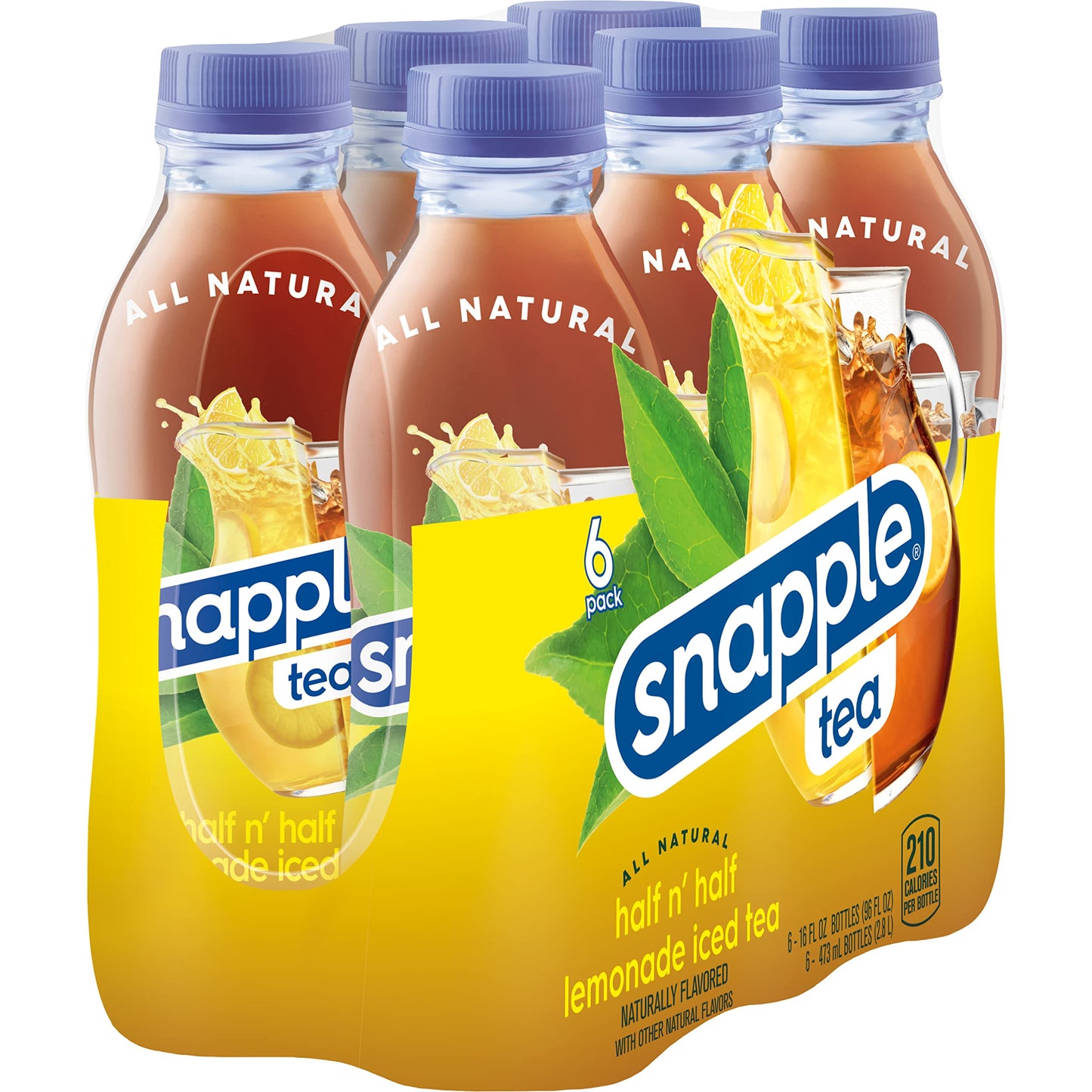 Snapple Zero Sugar Peach Tea, 16 fl oz recycled plastic bottle (Pack of 12) - Collins Global Snack Store