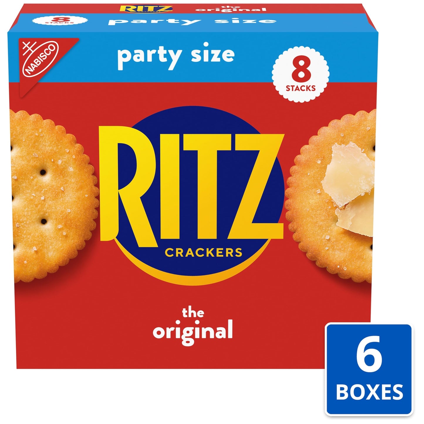RITZ Fresh Stacks Original Crackers, Party Size, Travel Snacks, 23.7 oz (16 Multi Snack Packs)