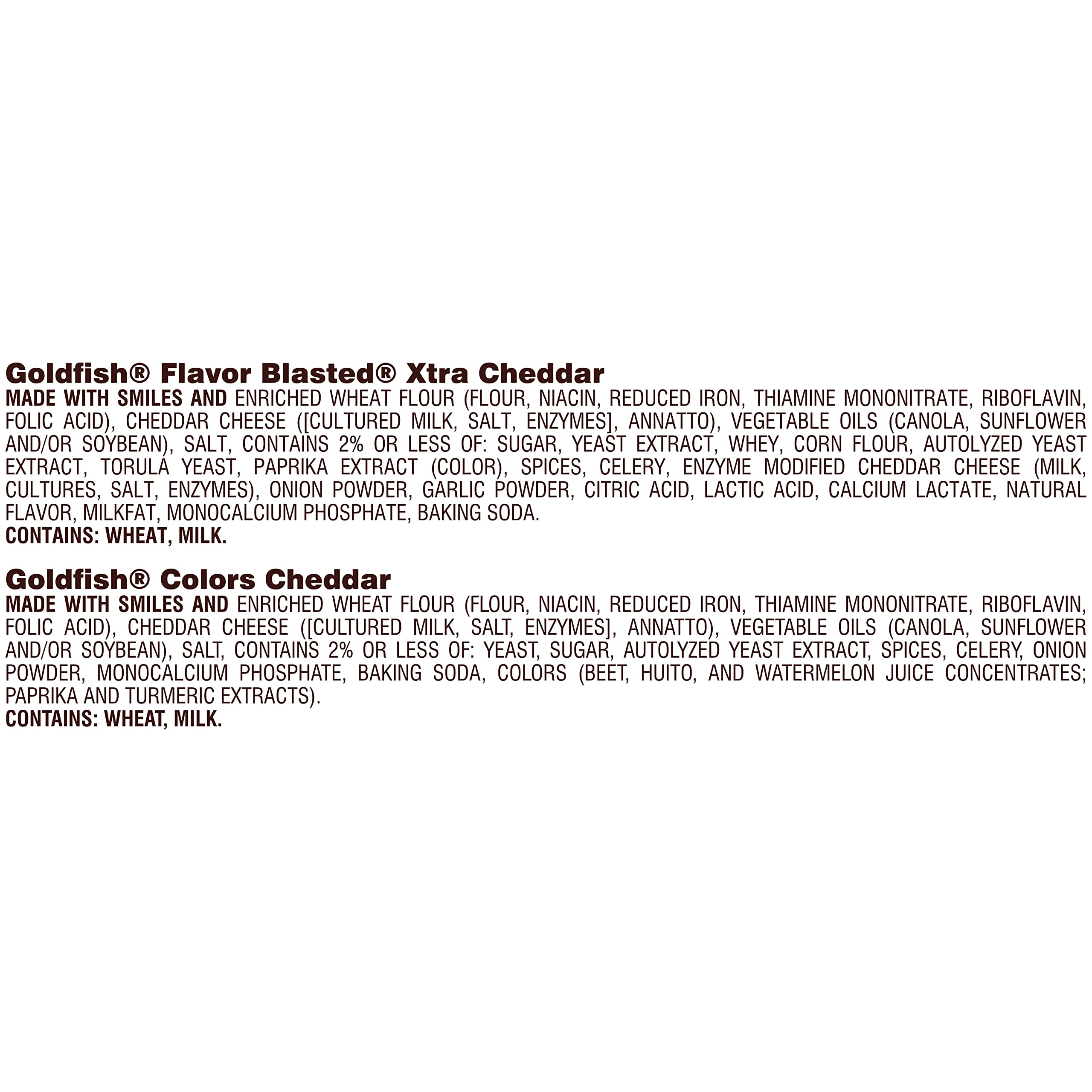 Goldfish Crackers Big Smiles Variety Pack | Cheddar, Colors &amp; Pretzels | 30 Snack Packs