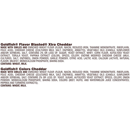 Goldfish Crackers Big Smiles Variety Pack | Cheddar, Colors &amp; Pretzels | 30 Snack Packs