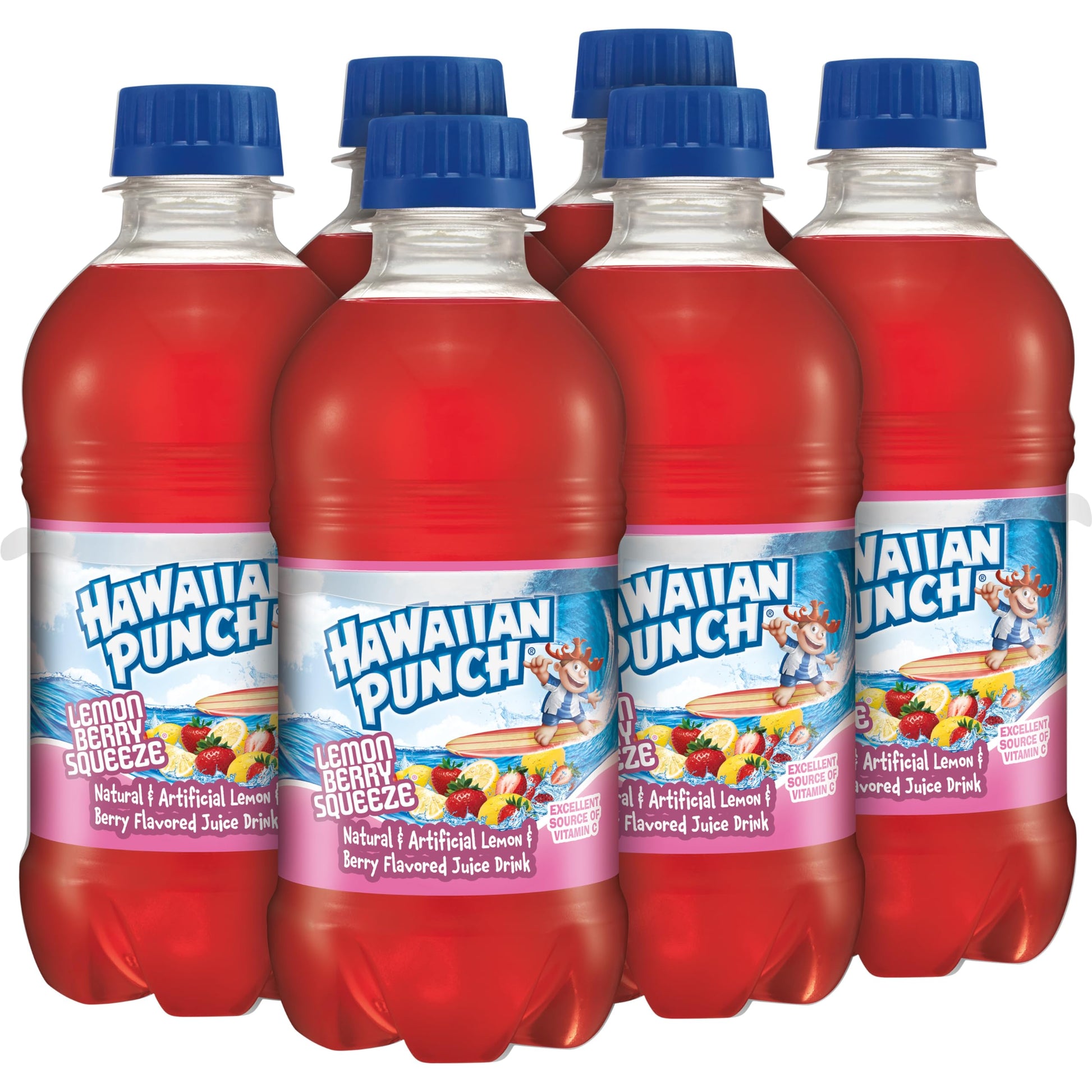 Hawaiian Punch Fruit Juicy Red Fruit Juice Drink, 10 Fl Oz Bottles, 24 Count (4 Packs Of 6), Ready-to-drink, On-the-go, Caffeine-free, Carbonation-free, Gluten-free, Excellent Source Of Vitamin C - Collins Global Snack Store