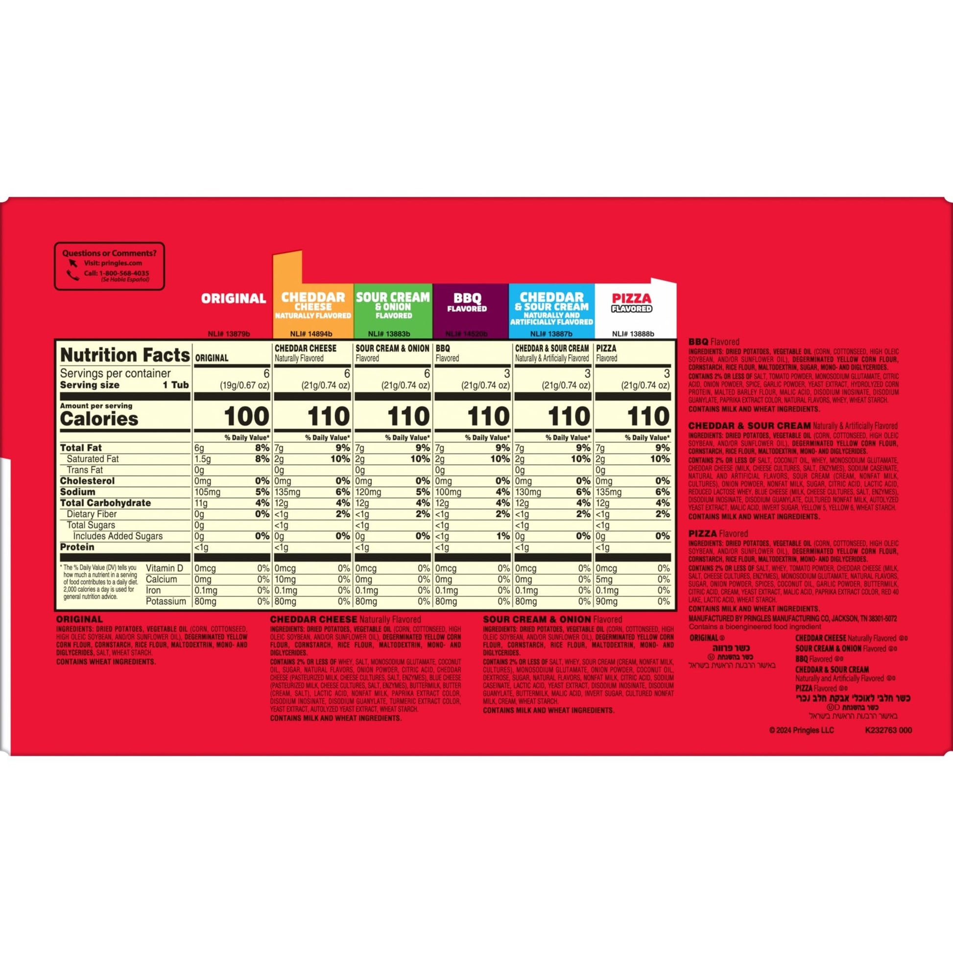 Pringles Potato Crisps Chips, Snack Stacks, Lunch Snacks, Office and Kids Snacks, Variety Pack (27 Cups) - Collins Global Snack Store