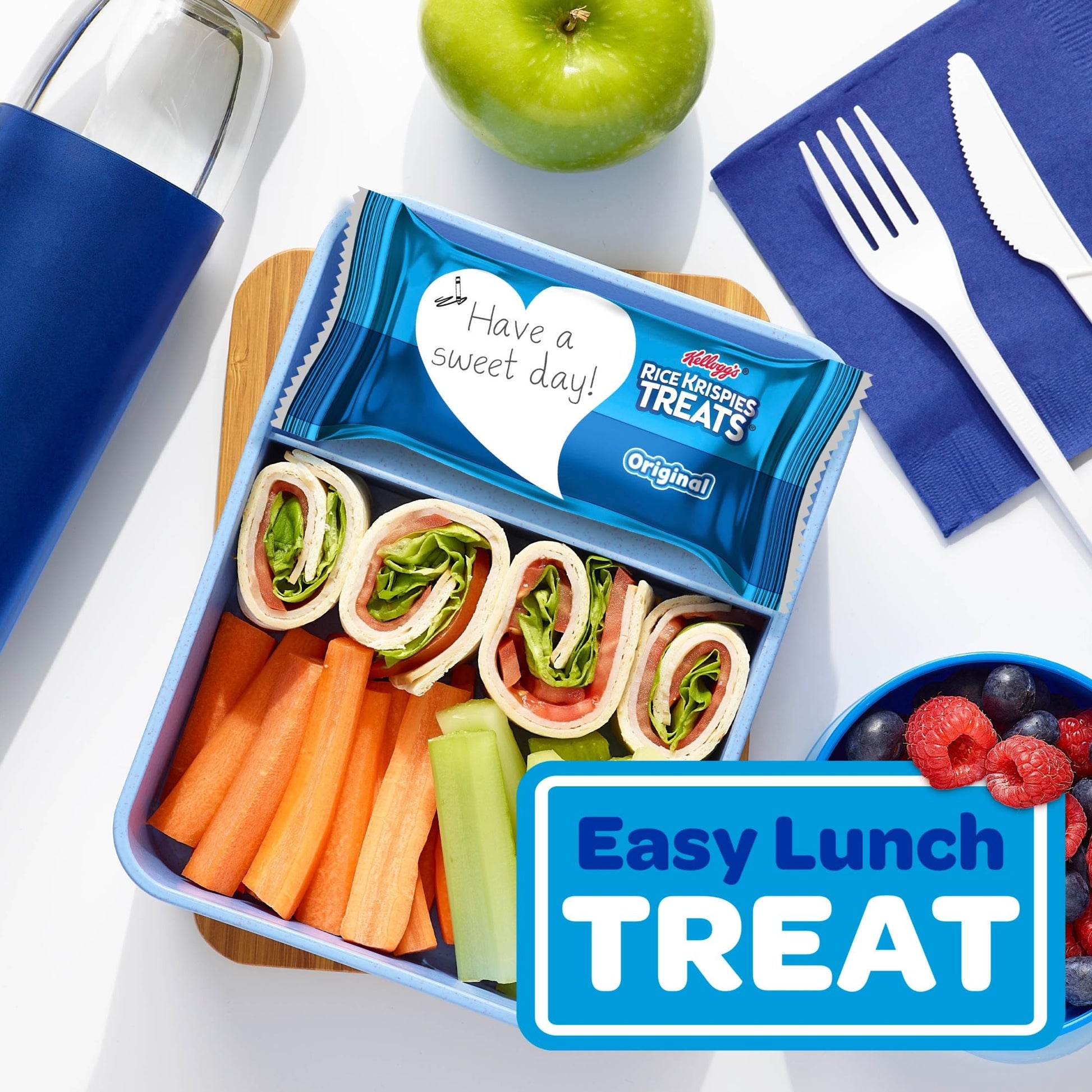 Rice Krispies Treats Crispy Marshmallow Squares, Kids Snacks, Snack Bars, Original, 31.2oz Box (40 Bars) - Collins Global Snack Store