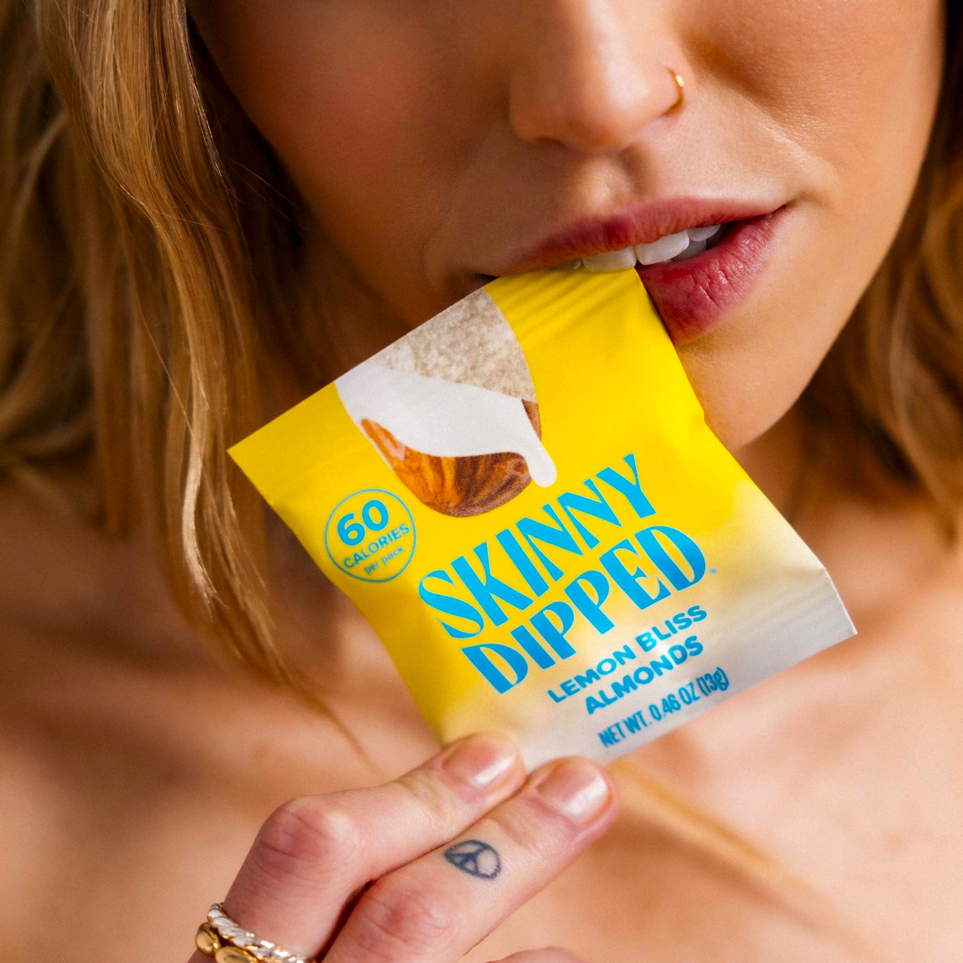 SkinnyDipped Snack Attack Minis Almond Variety Pack, Healthy Snack, Plant Protein, Gluten Free, 0.46 oz Mini Bags, Pack of 25 - Collins Global Snack Store