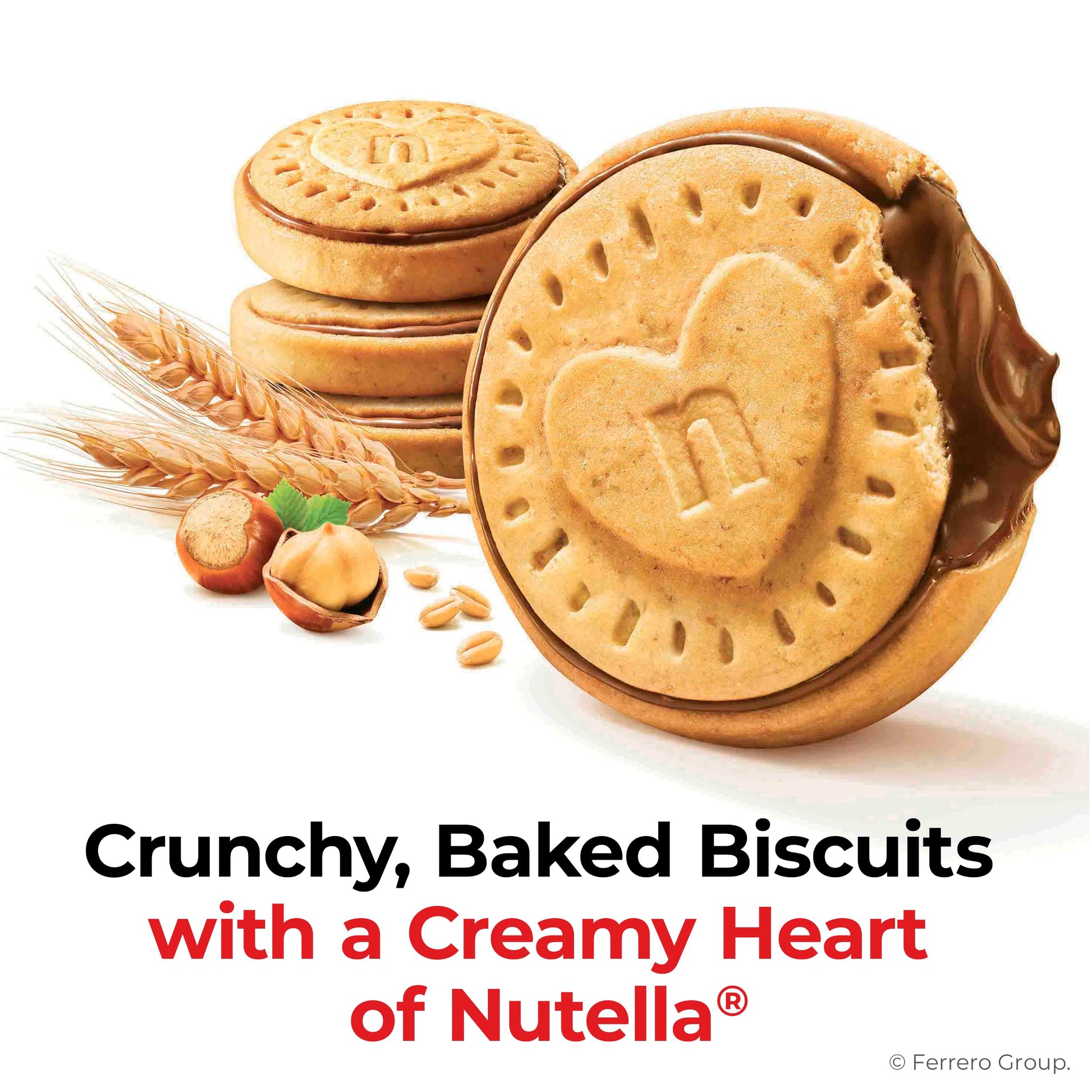 Nutella Biscuits, 20 Count Cookies, Hazelnut Spread with Cocoa, Kids Snacks, 9.7 oz - Collins Global Snack Store
