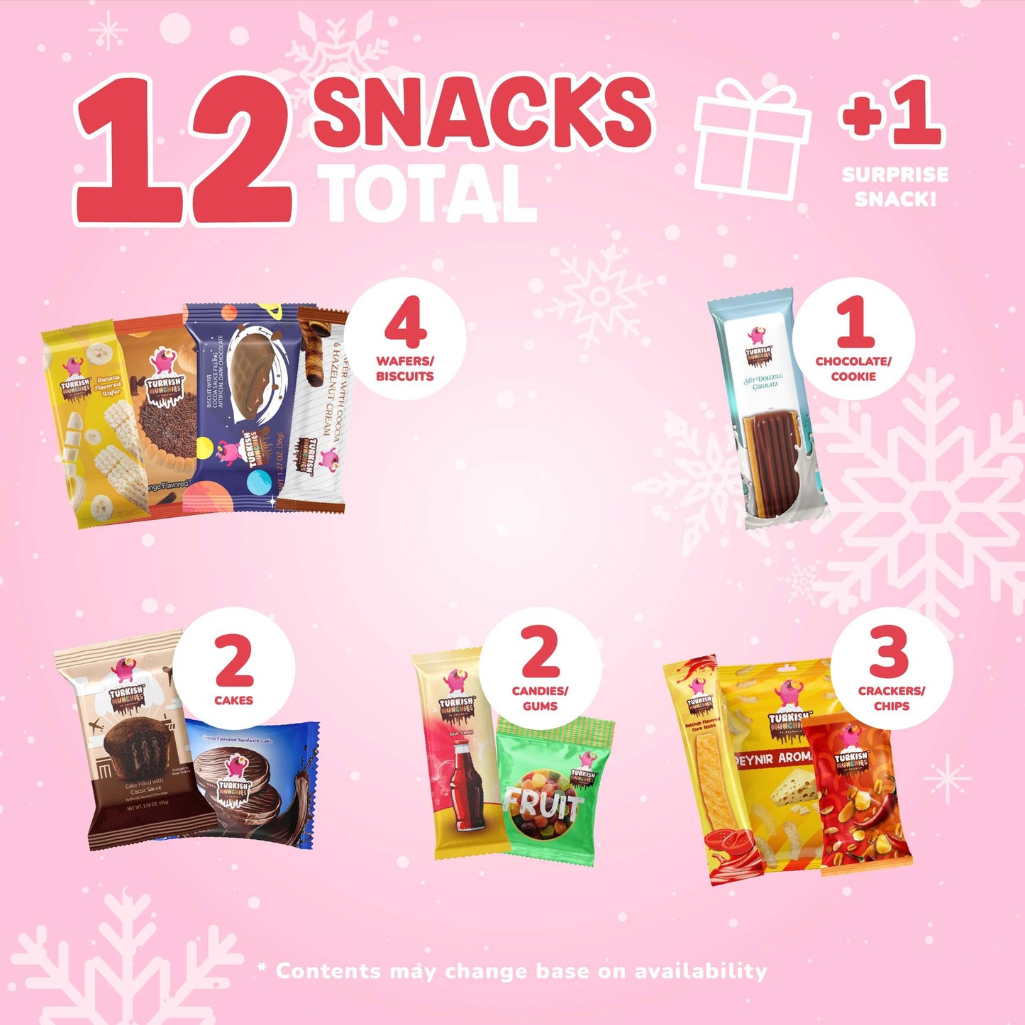 Midi International Snack Box | Premium Exotic Foreign Snacks | Unique Snack Food Gifts Included | Light Blue Space Theme | Candies from Around the World | 12 Full-Size + 1 Bonus Snacks - Collins Global Snack Store