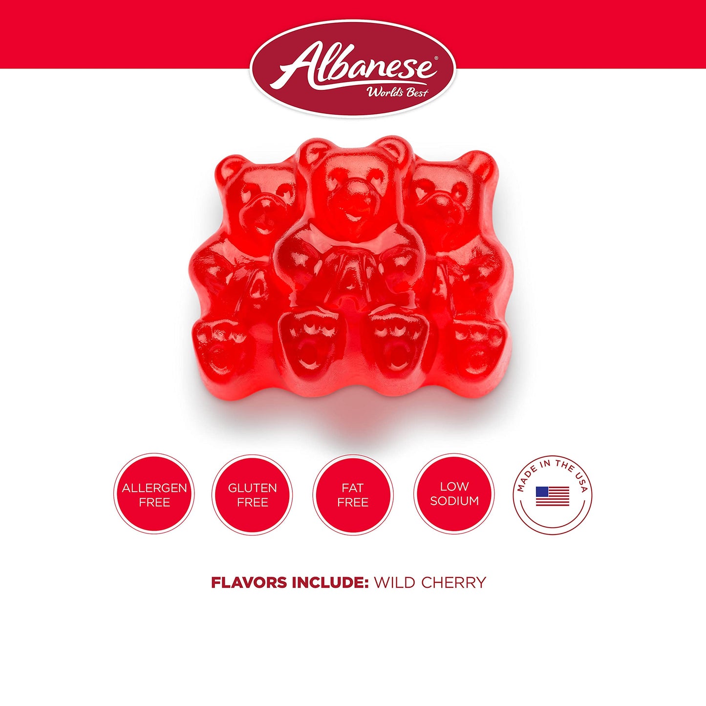 Albanese Gummi Bears - 12 Flavor Variety Pack (5 lbs)
