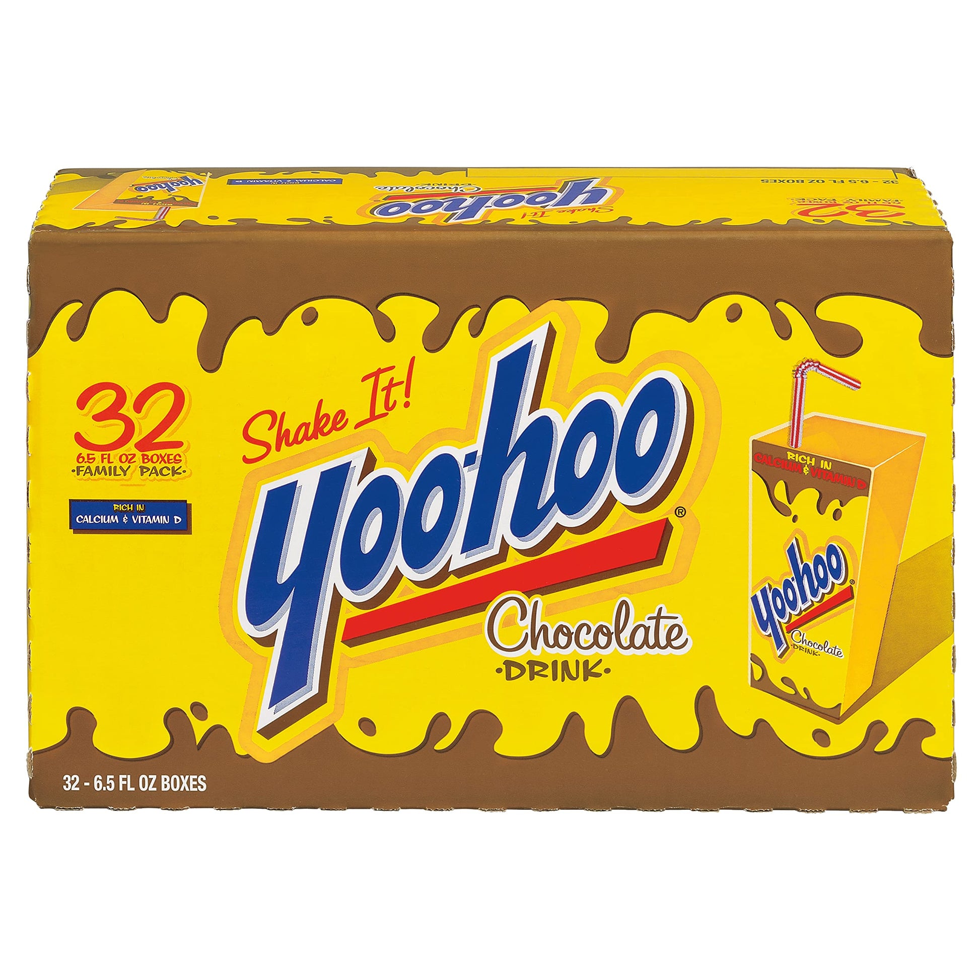 Yoo-hoo Chocolate Drink, 6.5 fl oz boxes, 32 pack - Collins Global Snack Store