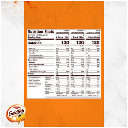 Goldfish Crackers Big Smiles Variety Pack with Cheddar, Colors, and Pretzels, Snack Packs, 30 Ct - Collins Global Snack Store