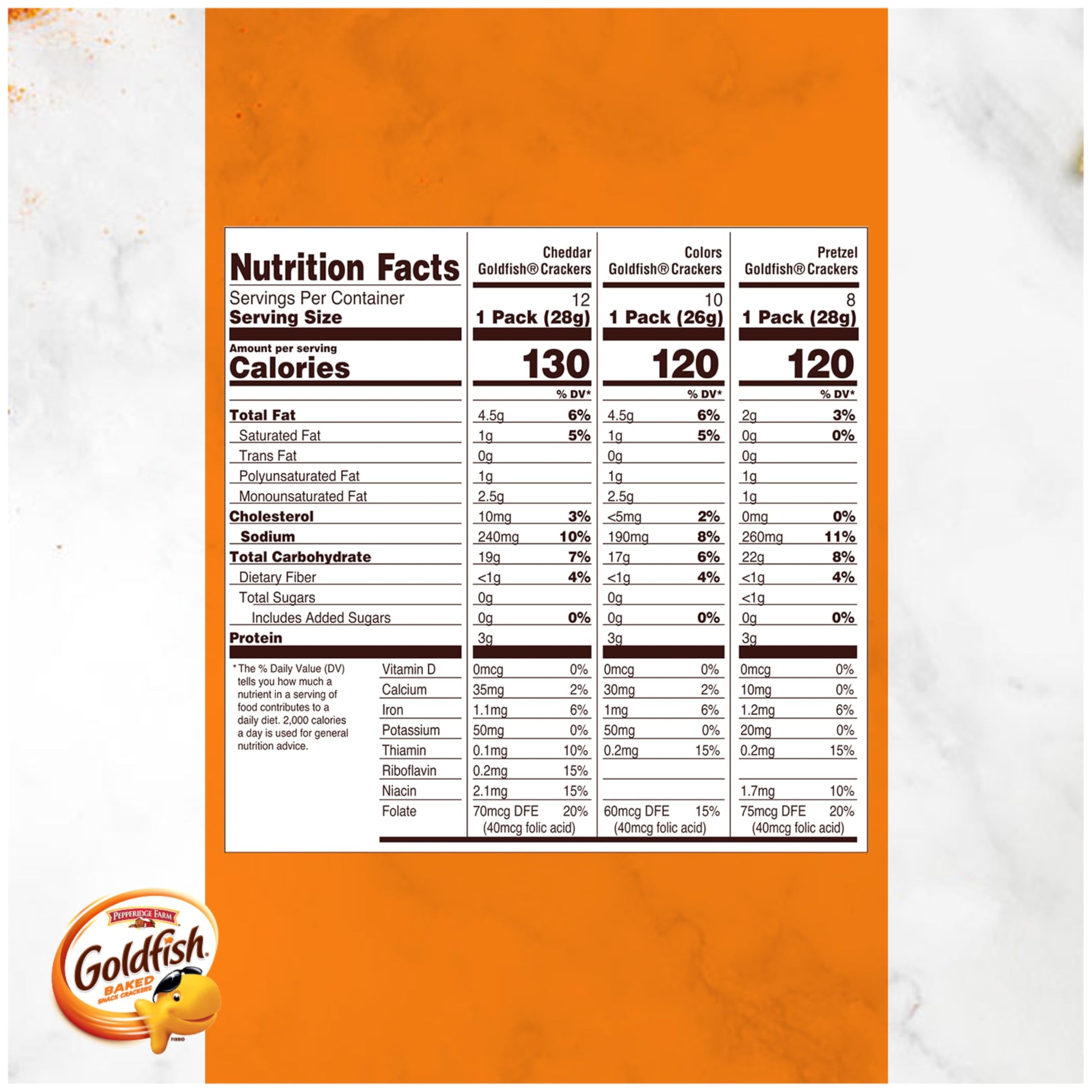 Goldfish Crackers Big Smiles Variety Pack with Cheddar, Colors, and Pretzels, Snack Packs, 30 Ct - Collins Global Snack Store