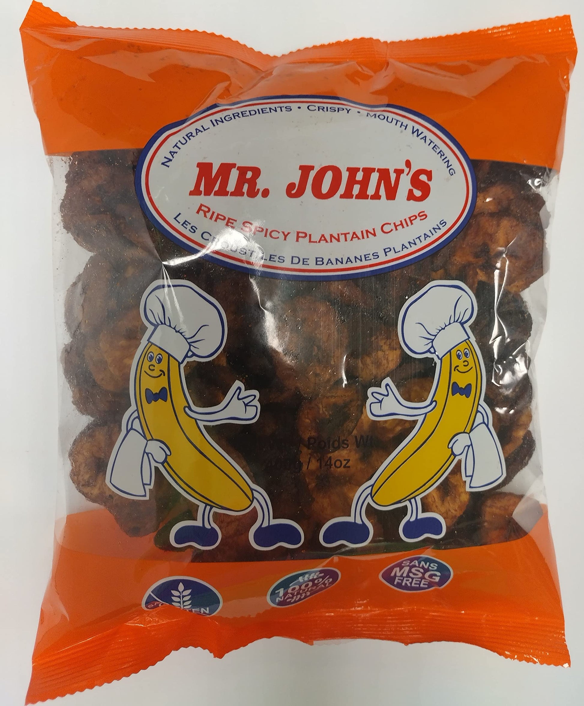 MR. JOHN'S Spicy Ripe Plantain Chips 400g/14.10 oz Pack of 1 | No Artificial Flavoring - Collins Global Snack Store