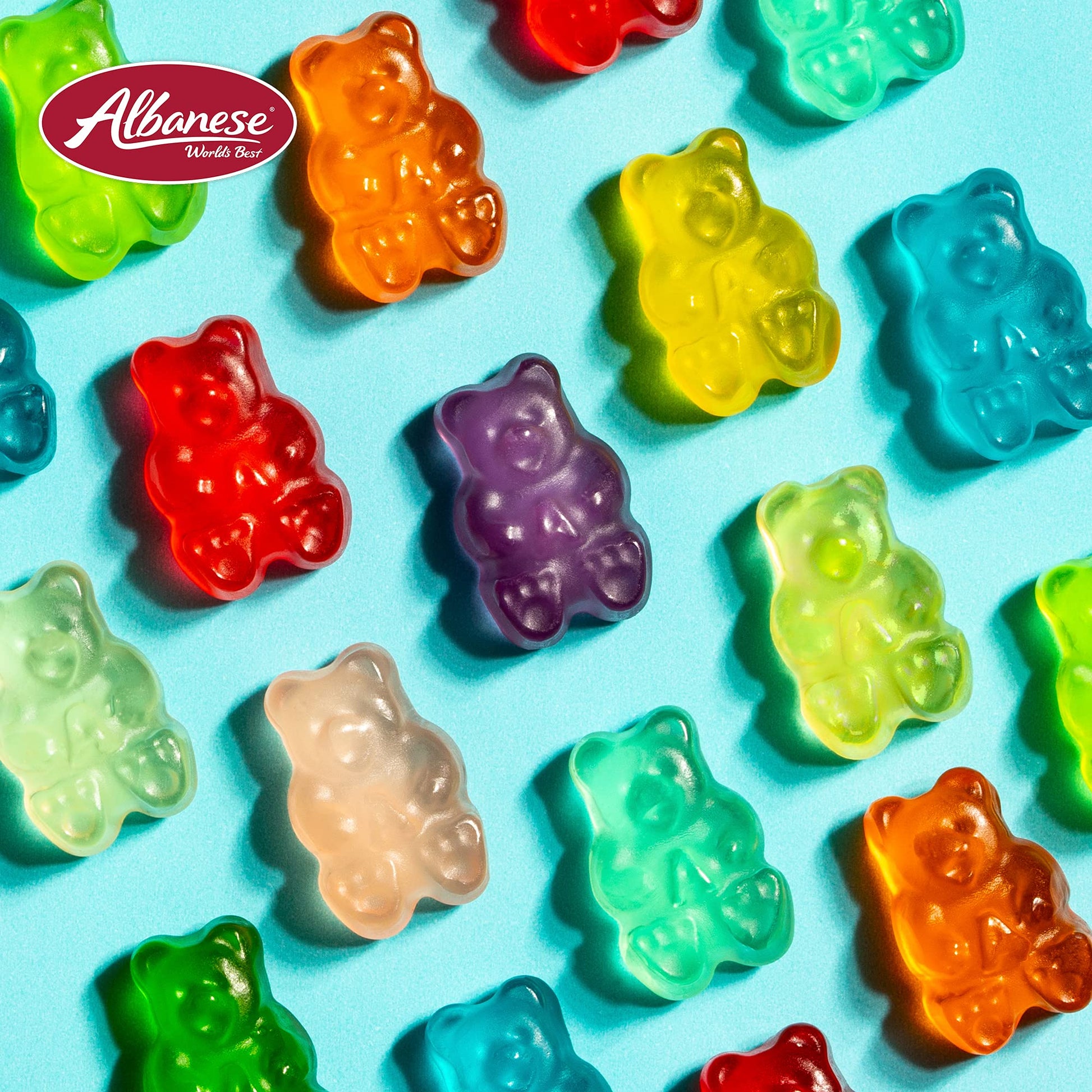 Albanese World's Best 12 Flavor Gummi Bears | 5lbs of Candy | 12 Unique Flavors, Gluten Free, Fat Free, Soft and Chewy Gummy | Cherry, Blue Raspberry, Mango and More | Great Snack for Travel and Kids - Collins Global Snack Store