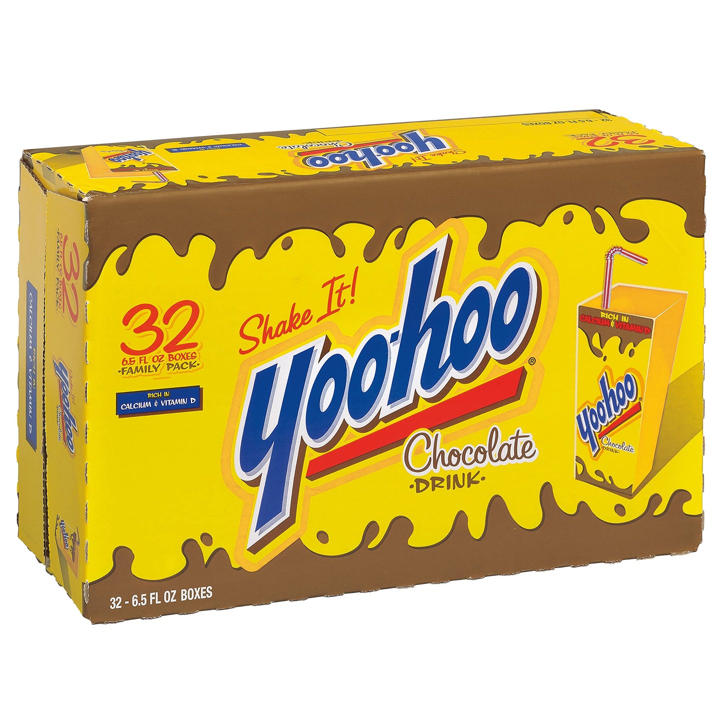 Yoo-hoo Chocolate Drink, 6.5 fl oz boxes, 32 pack - Collins Global Snack Store