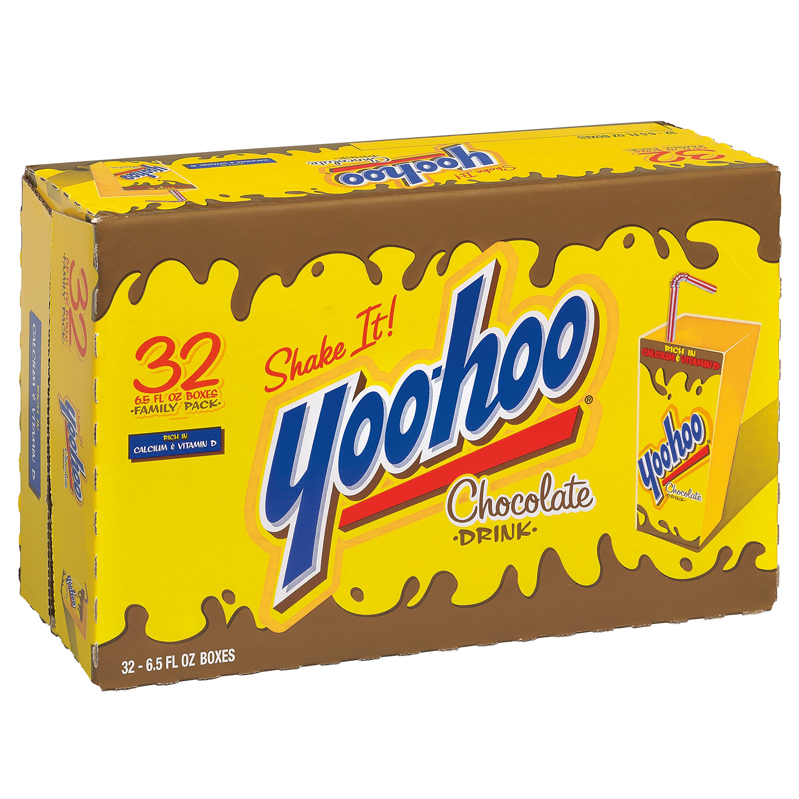 Yoo-hoo Chocolate Drink, 6.5 fl oz boxes, 32 pack - Collins Global Snack Store