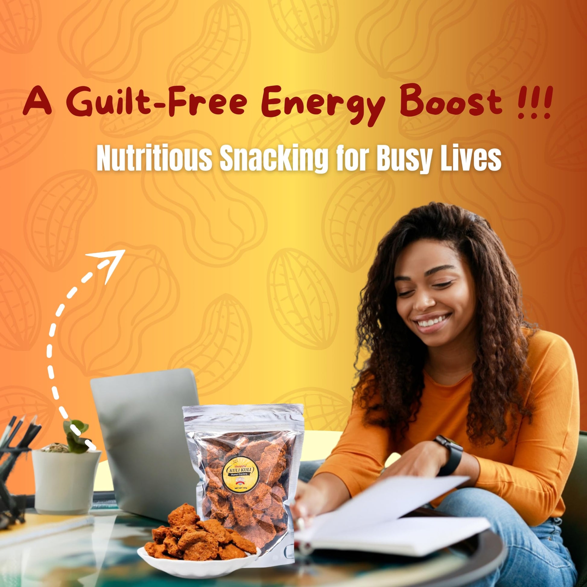 Sheelda Kulikuli Spicy Crunchy Nigerian Peanut Crackers – Authentic African Kulikuli Snack, High-Protein Peanut Chips, 5.2oz/150g - Collins Global Snack Store