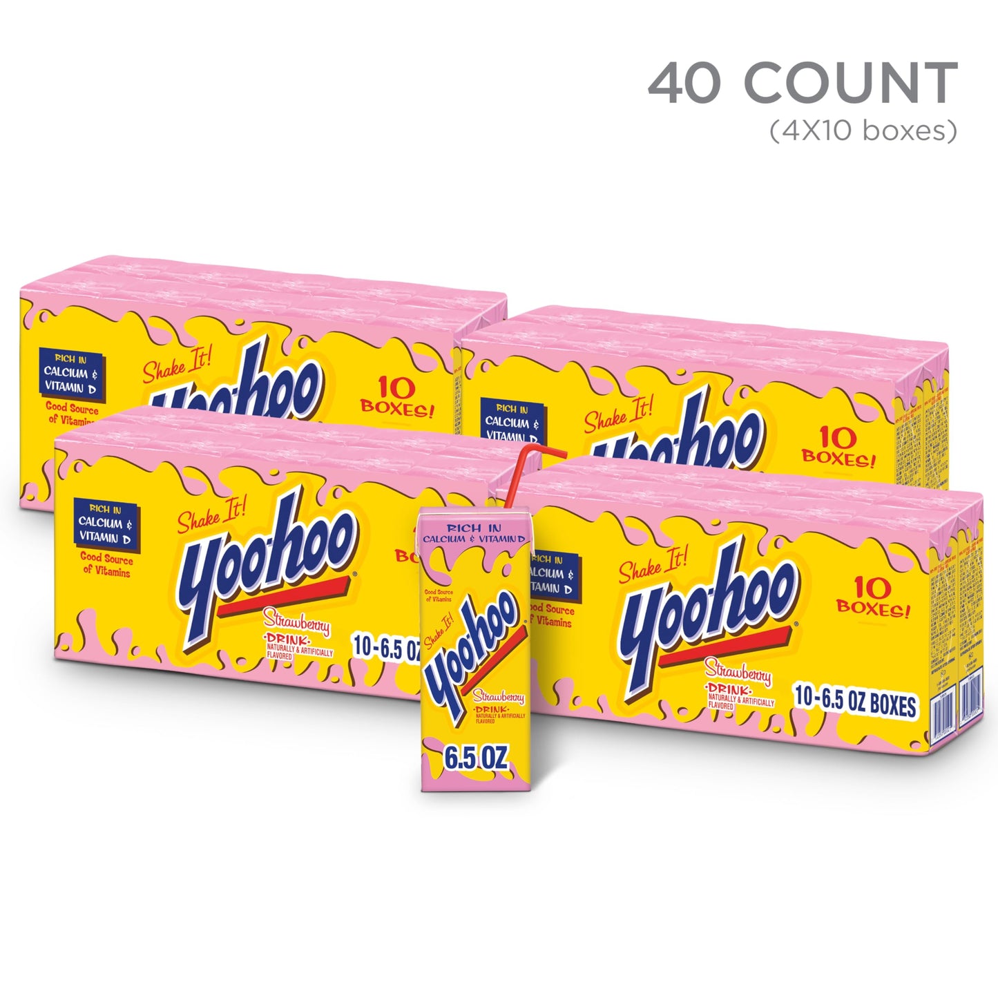 Yoo-hoo Chocolate Drink, 6.5 fl oz boxes, 32 pack - Collins Global Snack Store