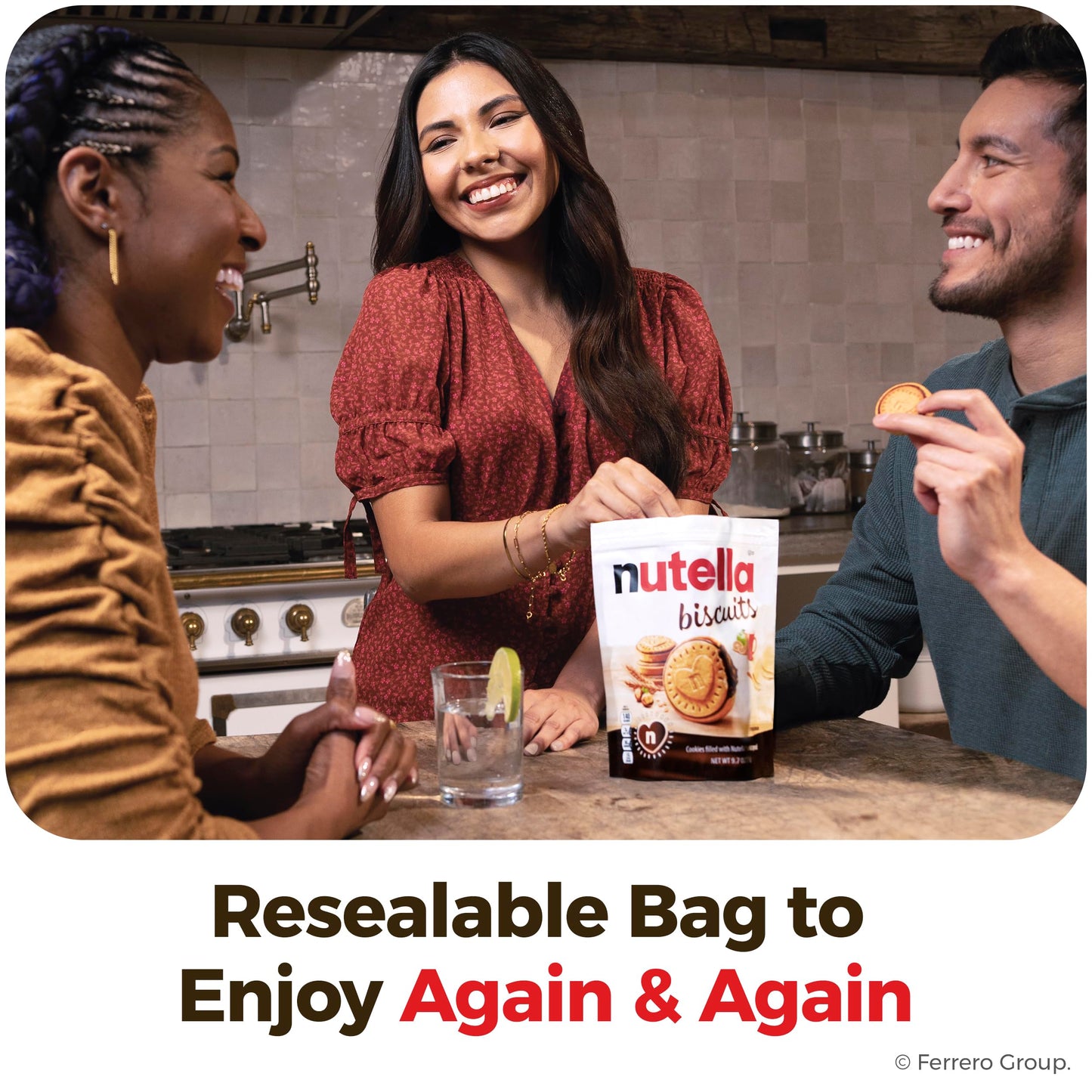 Nutella Biscuits, 20 Count Cookies, Hazelnut Spread with Cocoa, Kids Snacks, 9.7 oz - Collins Global Snack Store