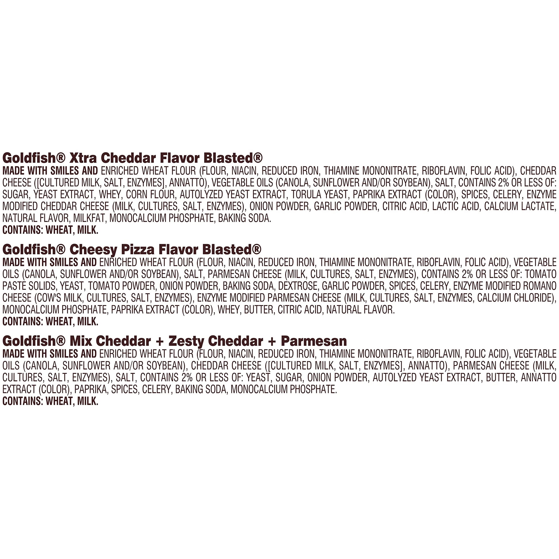 Goldfish Crackers Big Smiles Variety Pack with Cheddar, Colors, and Pretzels, Snack Packs, 30 Ct - Collins Global Snack Store