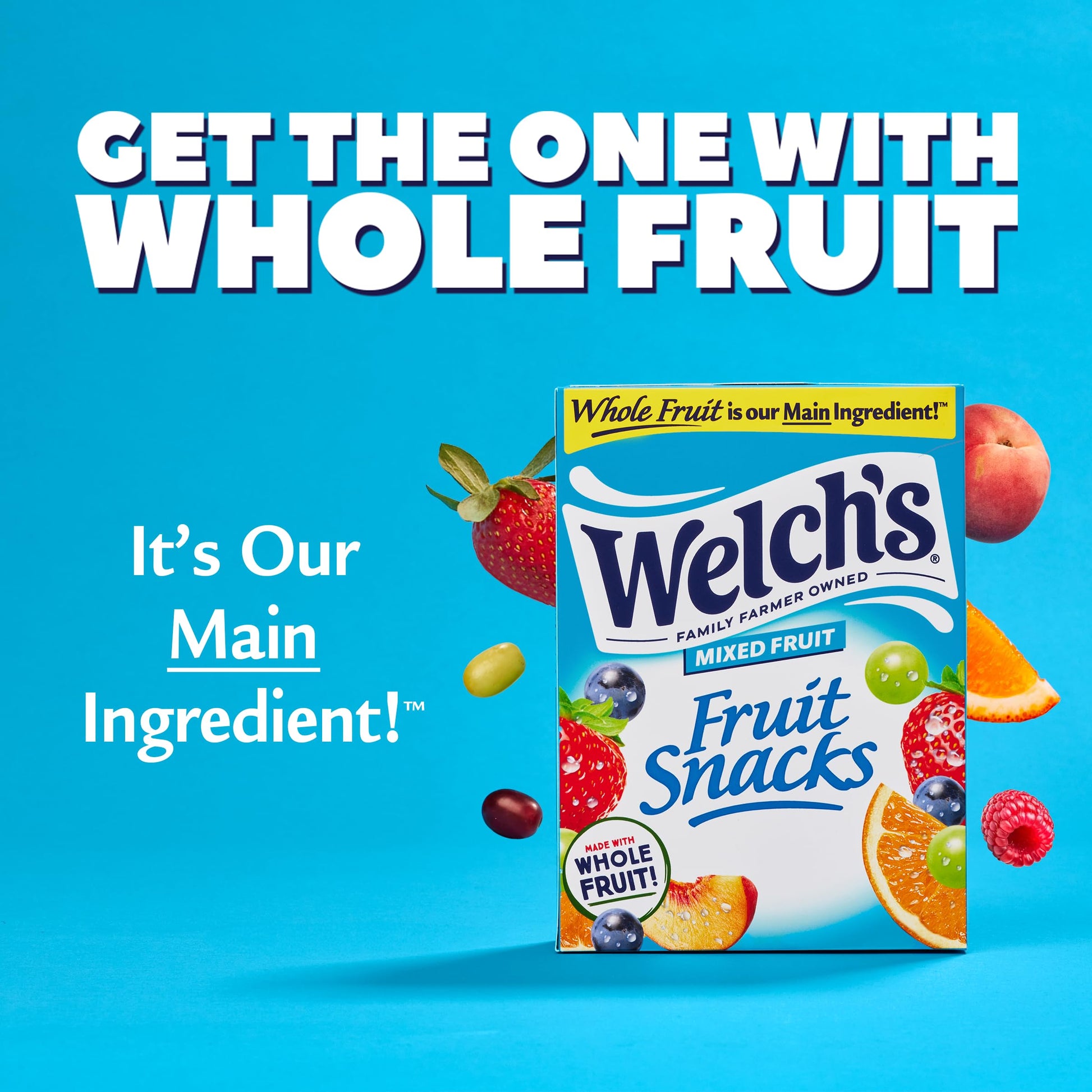 Welch's Fruit Snacks, Mixed Fruit Snack Box, Gluten Free, 0.8oz Snack Packs (Pack of 40) - Collins Global Snack Store