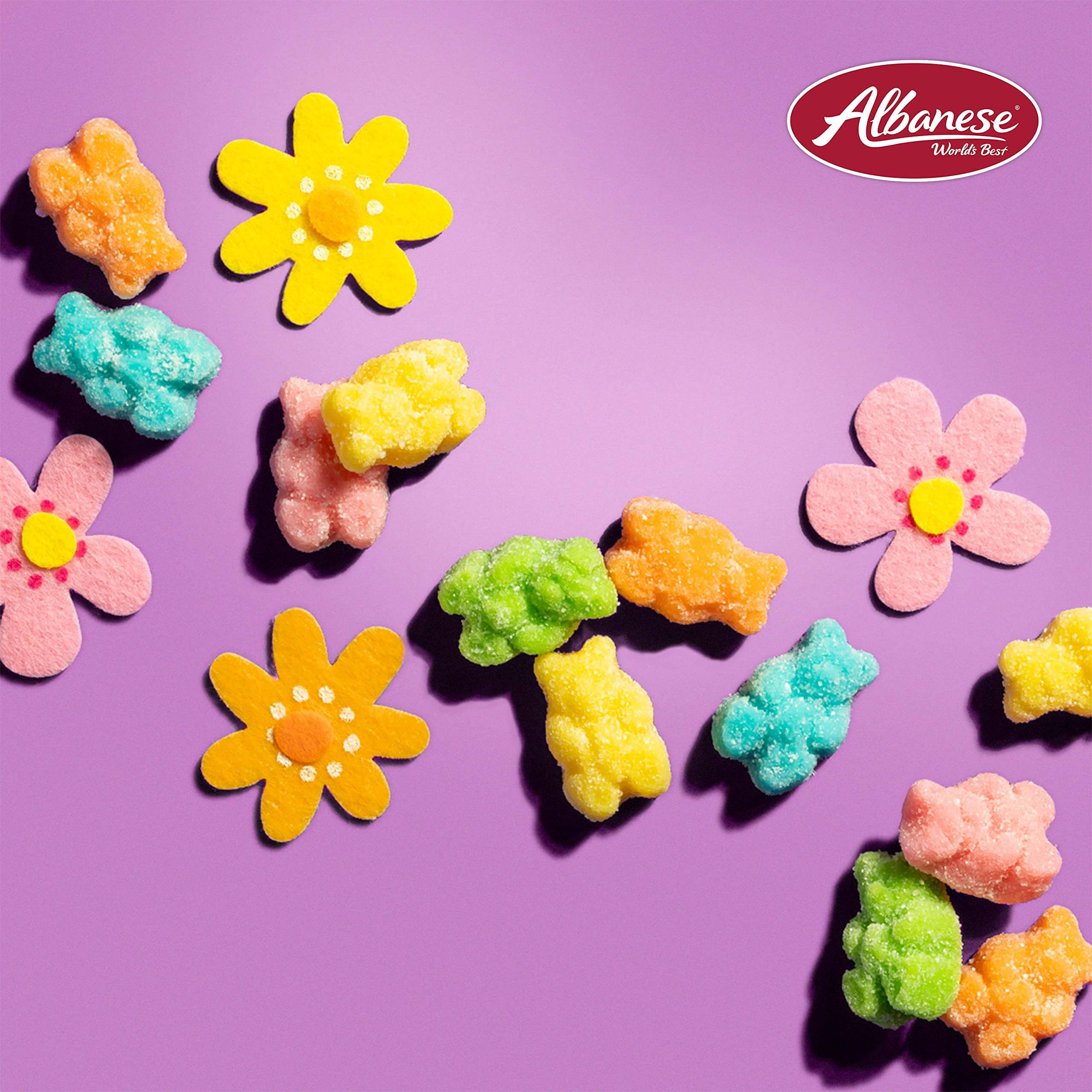 Albanese Confectionery Gummi Awesome Blossoms, 5 Pound Bag - Collins Global Snack Store